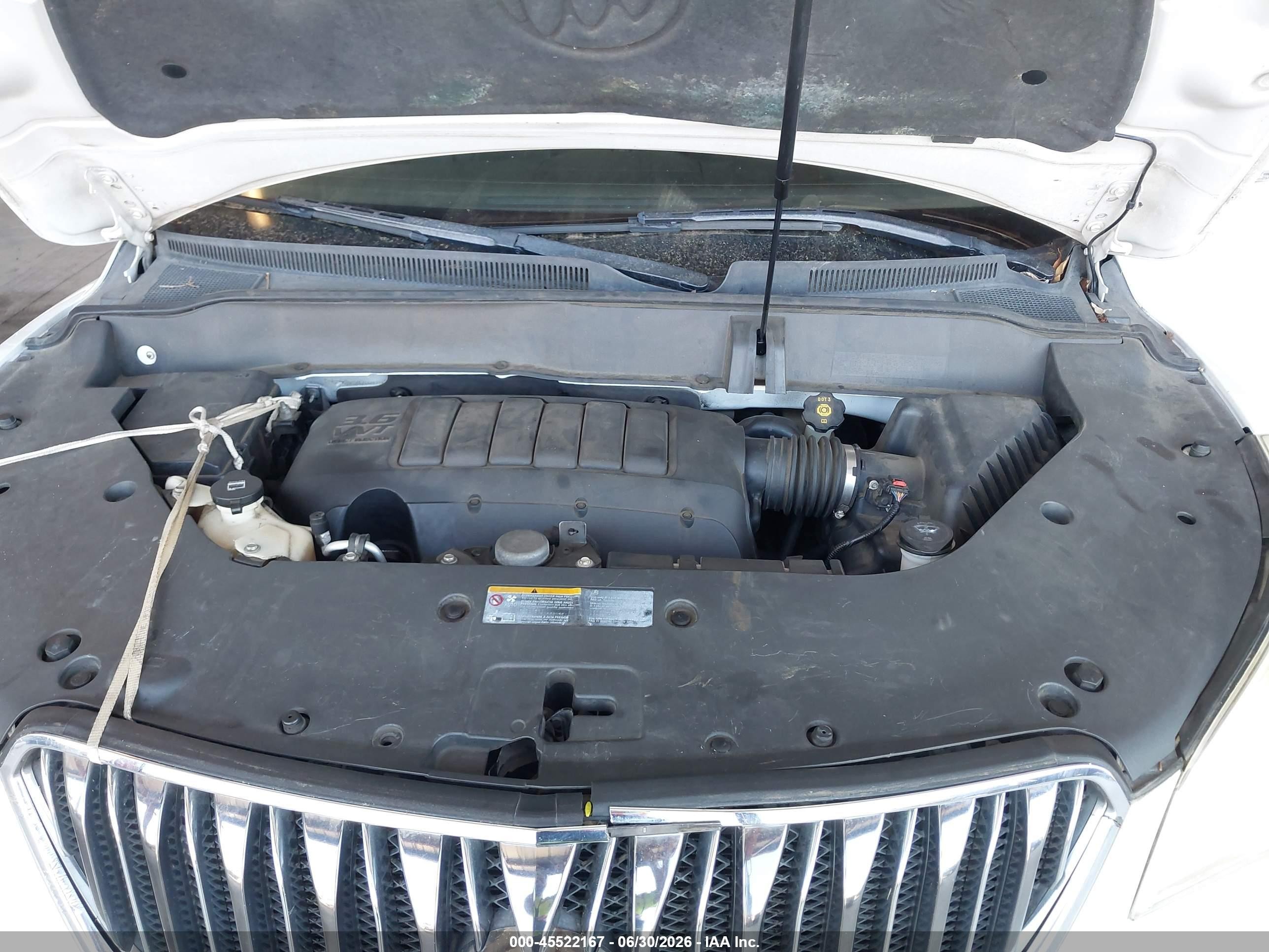 2014 Buick Enclave Leather White vin: 5GAKRBKD6EJ144875