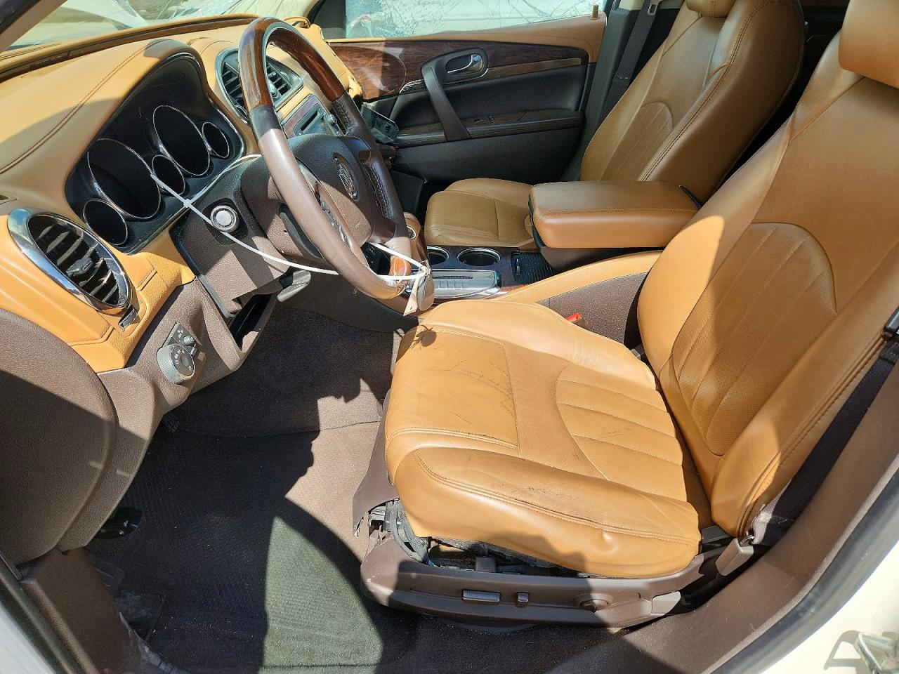 2014 Buick Enclave White vin: 5GAKRBKD6EJ154824