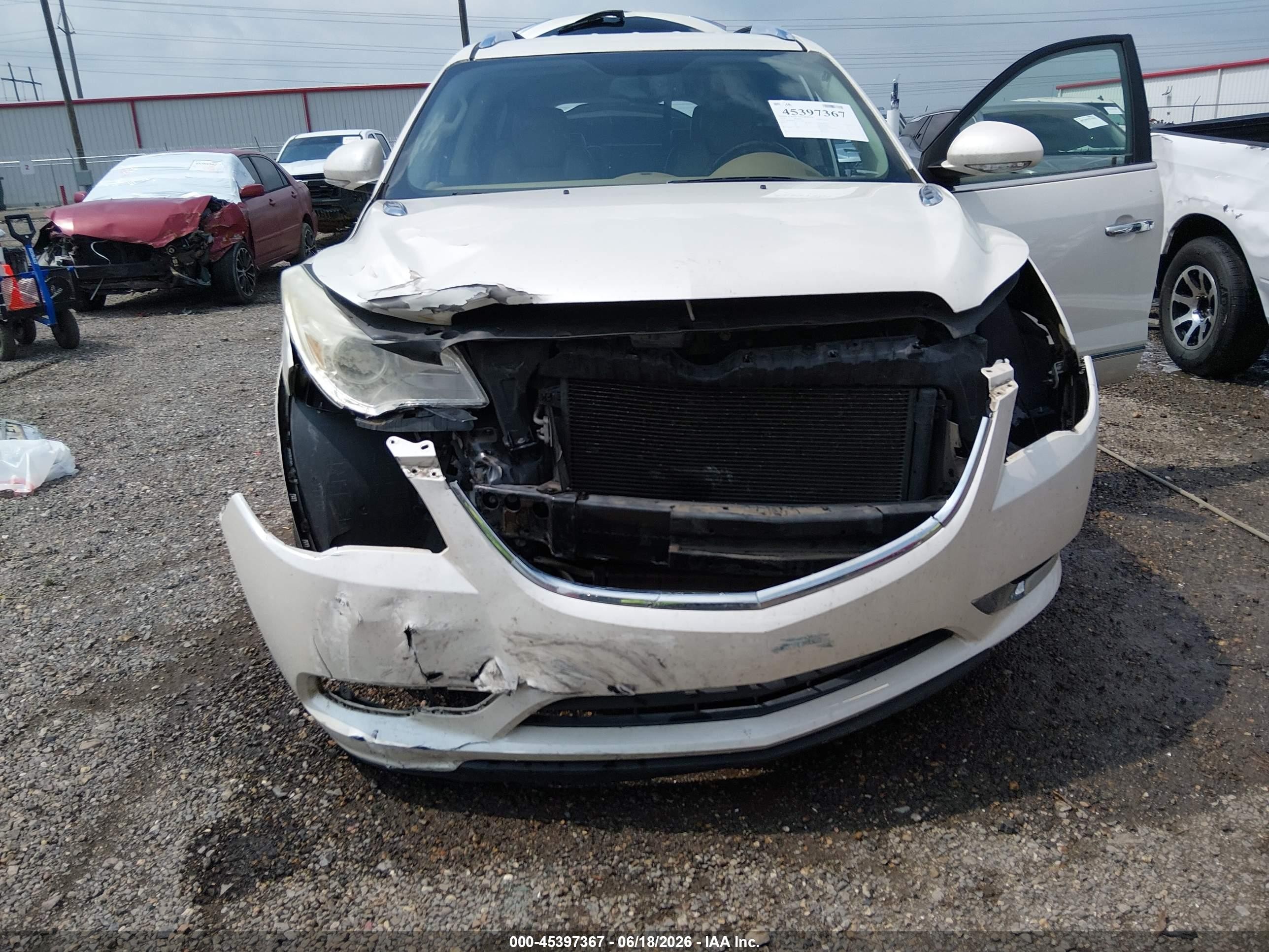 2014 Buick Enclave Leather White vin: 5GAKRBKD6EJ182932