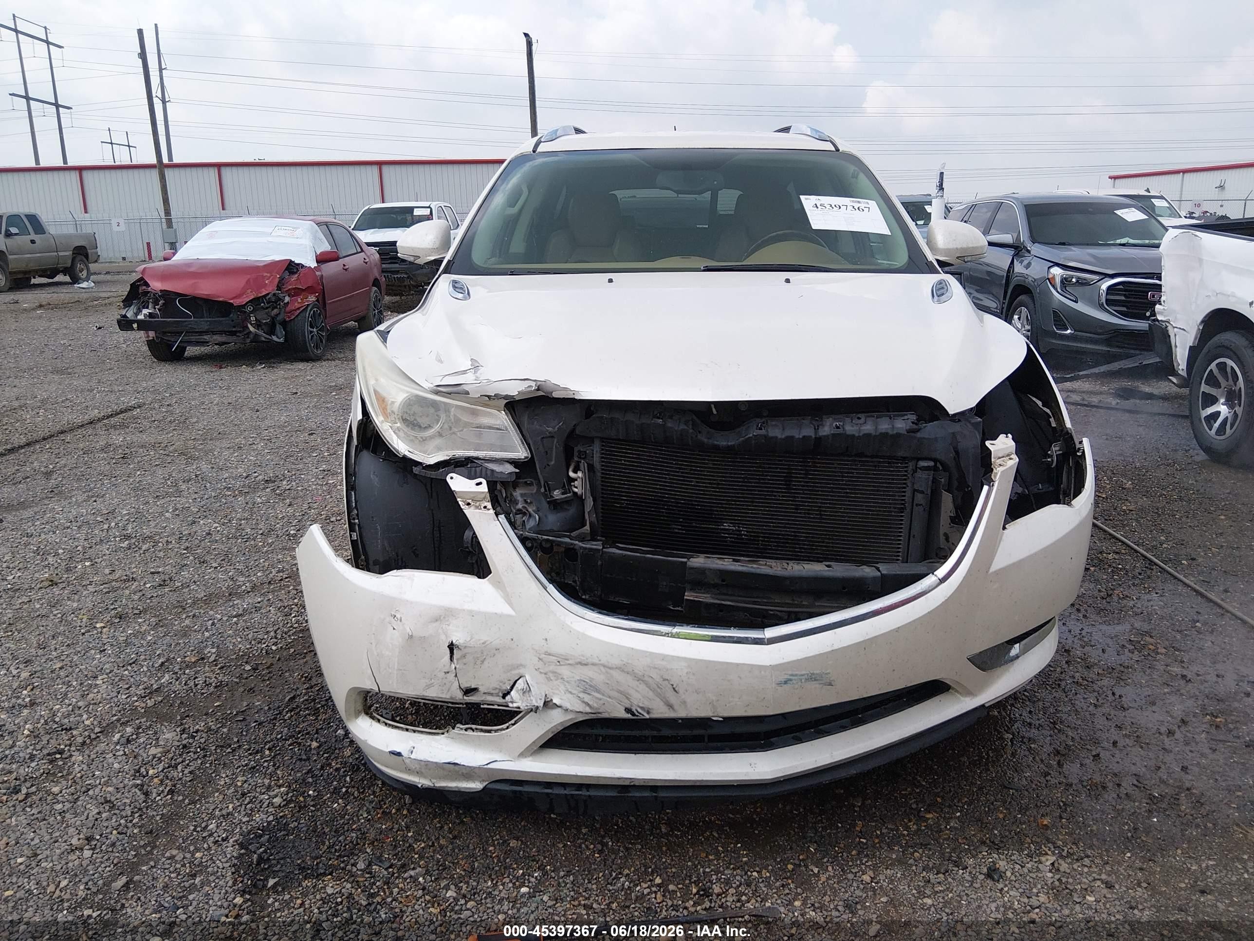 2014 Buick Enclave Leather White vin: 5GAKRBKD6EJ182932