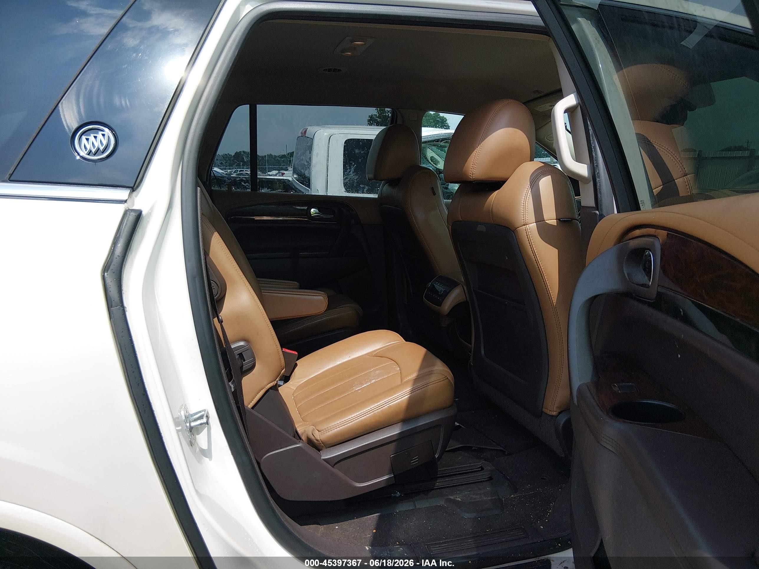 2014 Buick Enclave Leather White vin: 5GAKRBKD6EJ182932