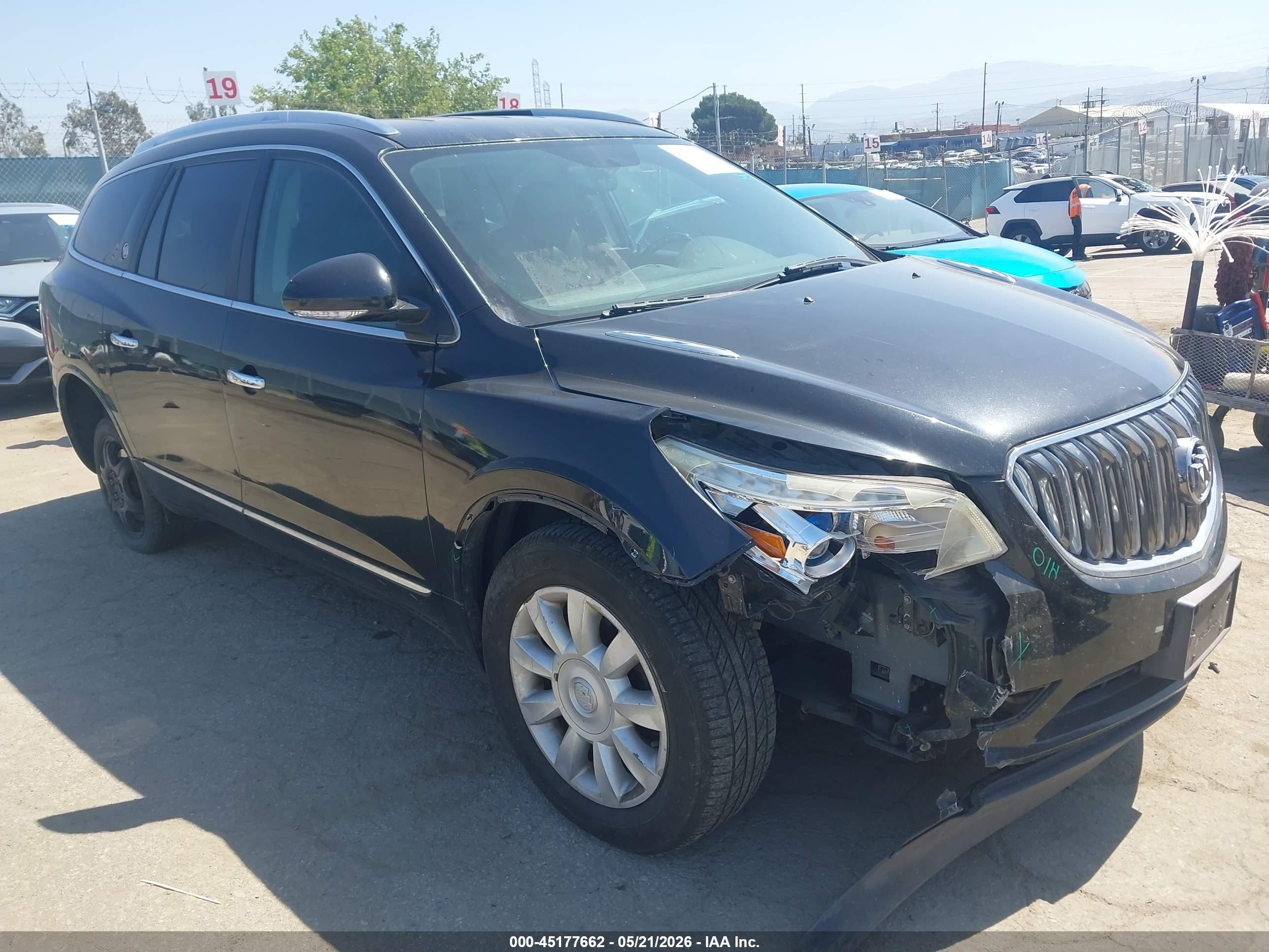 2014 Buick Enclave Leather Black vin: 5GAKRBKD6EJ228937