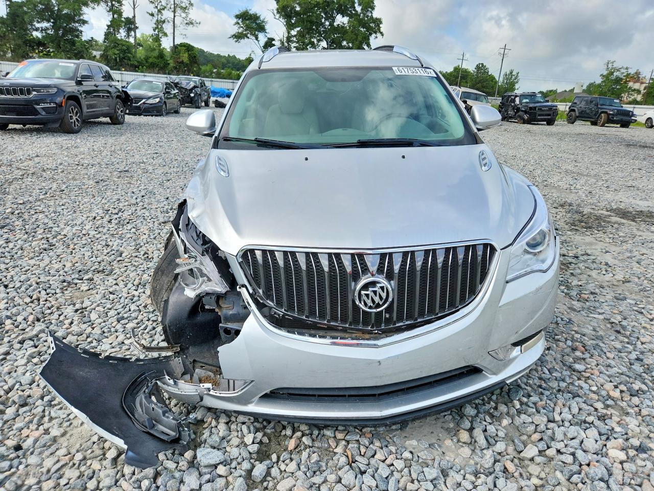 2014 Buick Enclave Silver vin: 5GAKRBKD6EJ245298