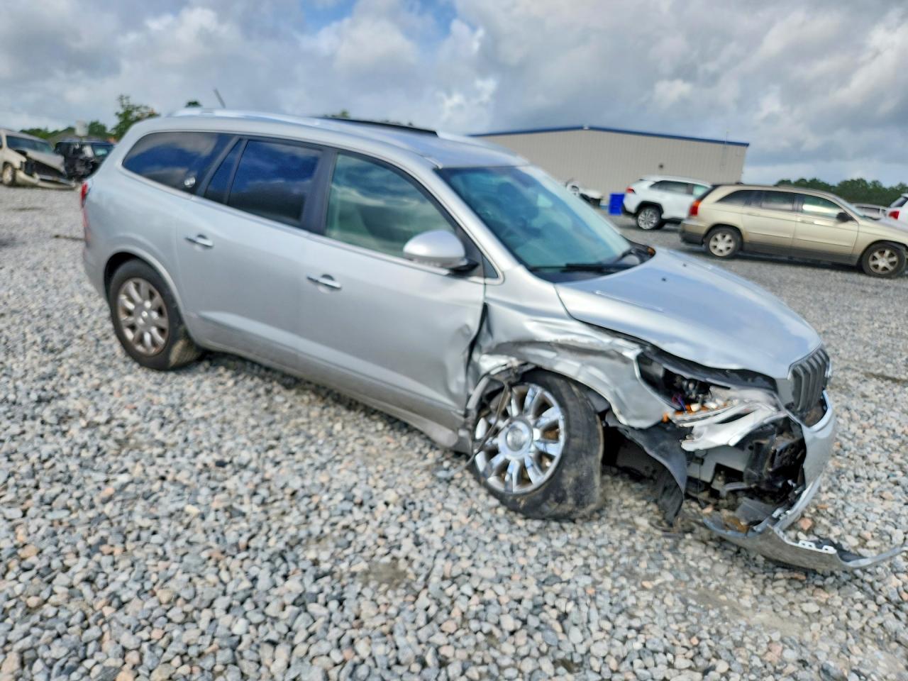 2014 Buick Enclave Silver vin: 5GAKRBKD6EJ245298