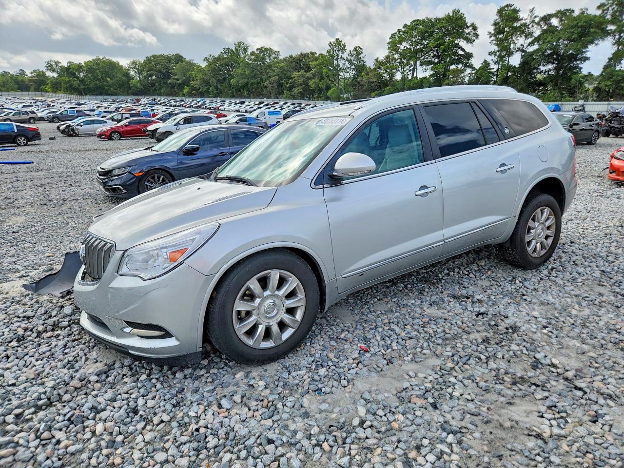 2014 Buick Enclave Silver vin: 5GAKRBKD6EJ245298