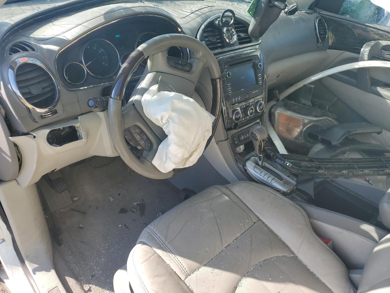 2014 Buick Enclave White vin: 5GAKRBKD6EJ264921