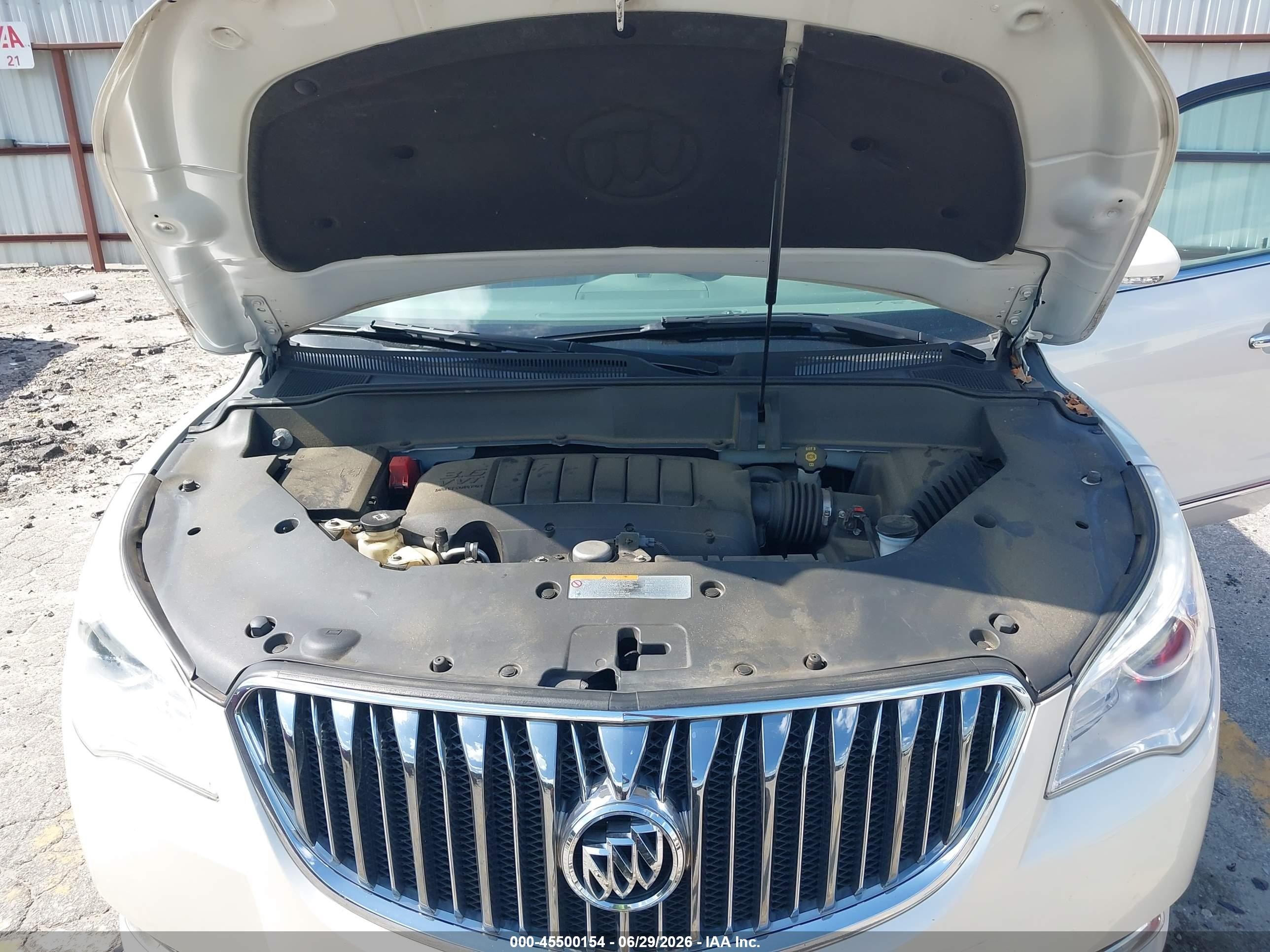 2015 Buick Enclave Leather Белый vin: 5GAKRBKD6FJ182401
