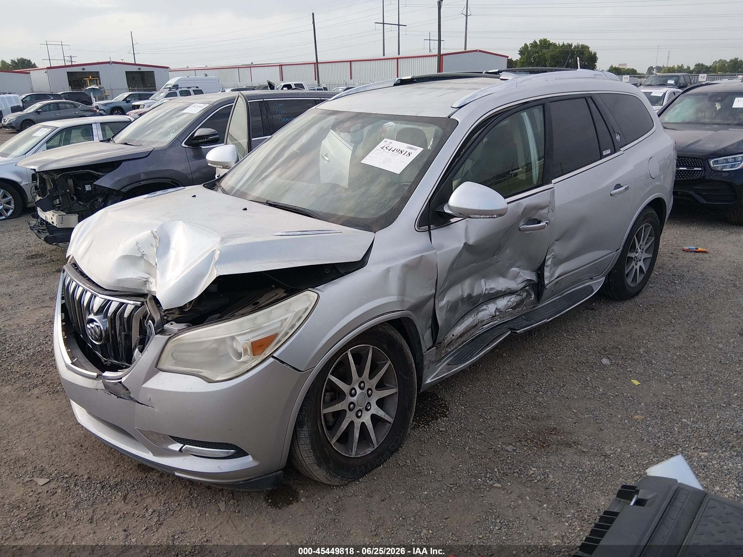 2015 Buick Enclave Leather Gray vin: 5GAKRBKD6FJ195150