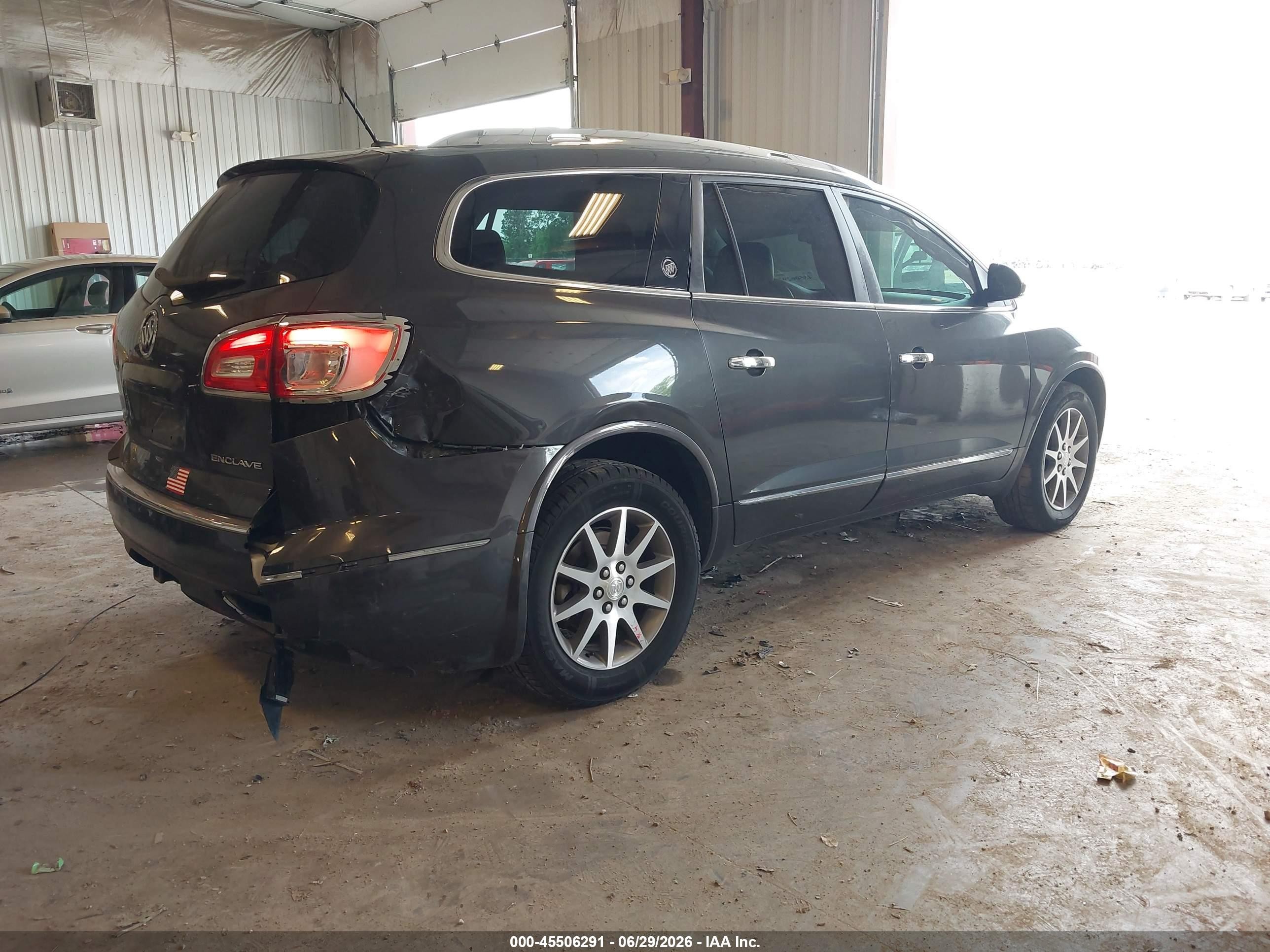2015 Buick Enclave Leather Gray vin: 5GAKRBKD6FJ252530