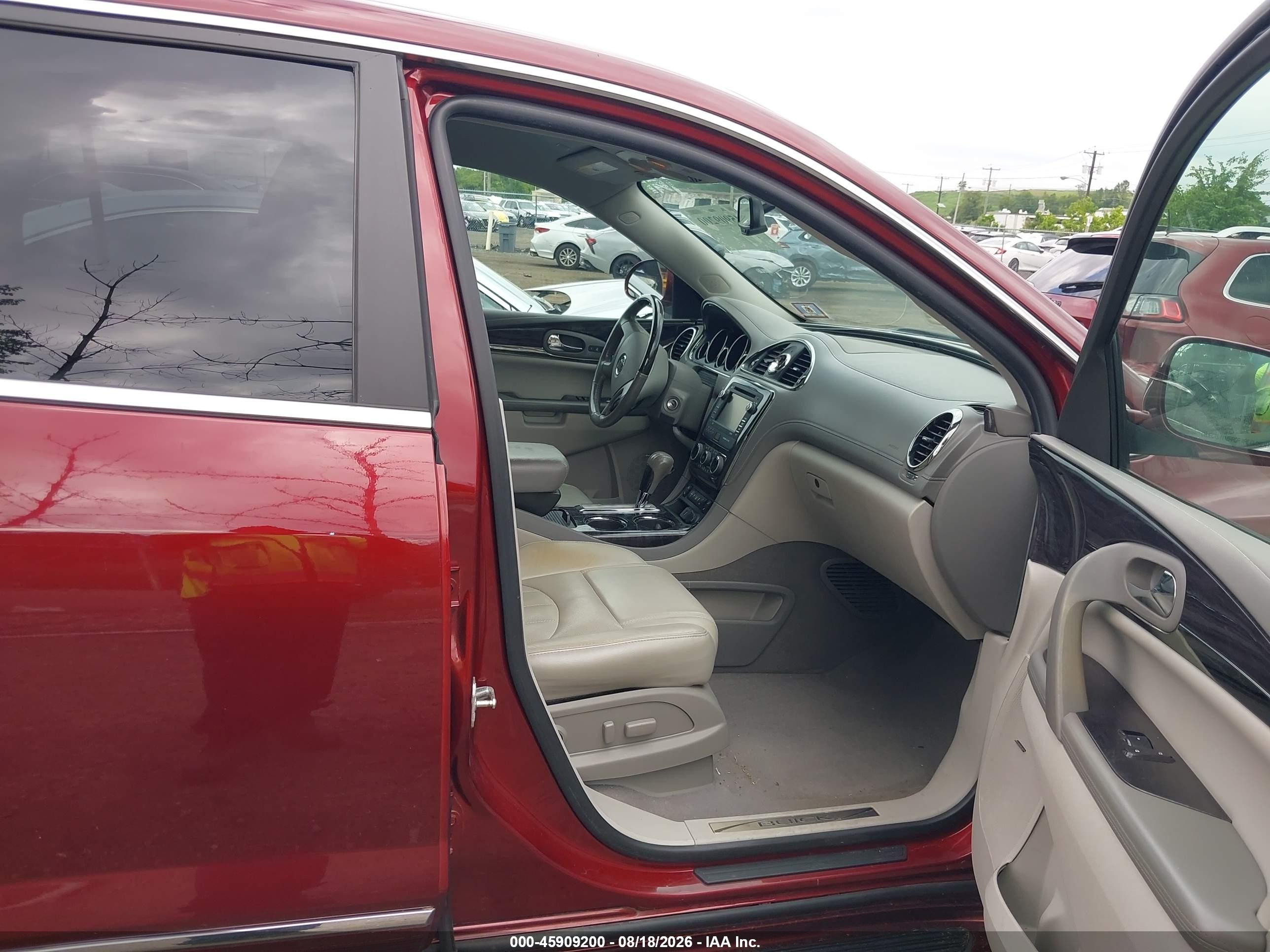 2016 Buick Enclave Leather Red vin: 5GAKRBKD6GJ333268