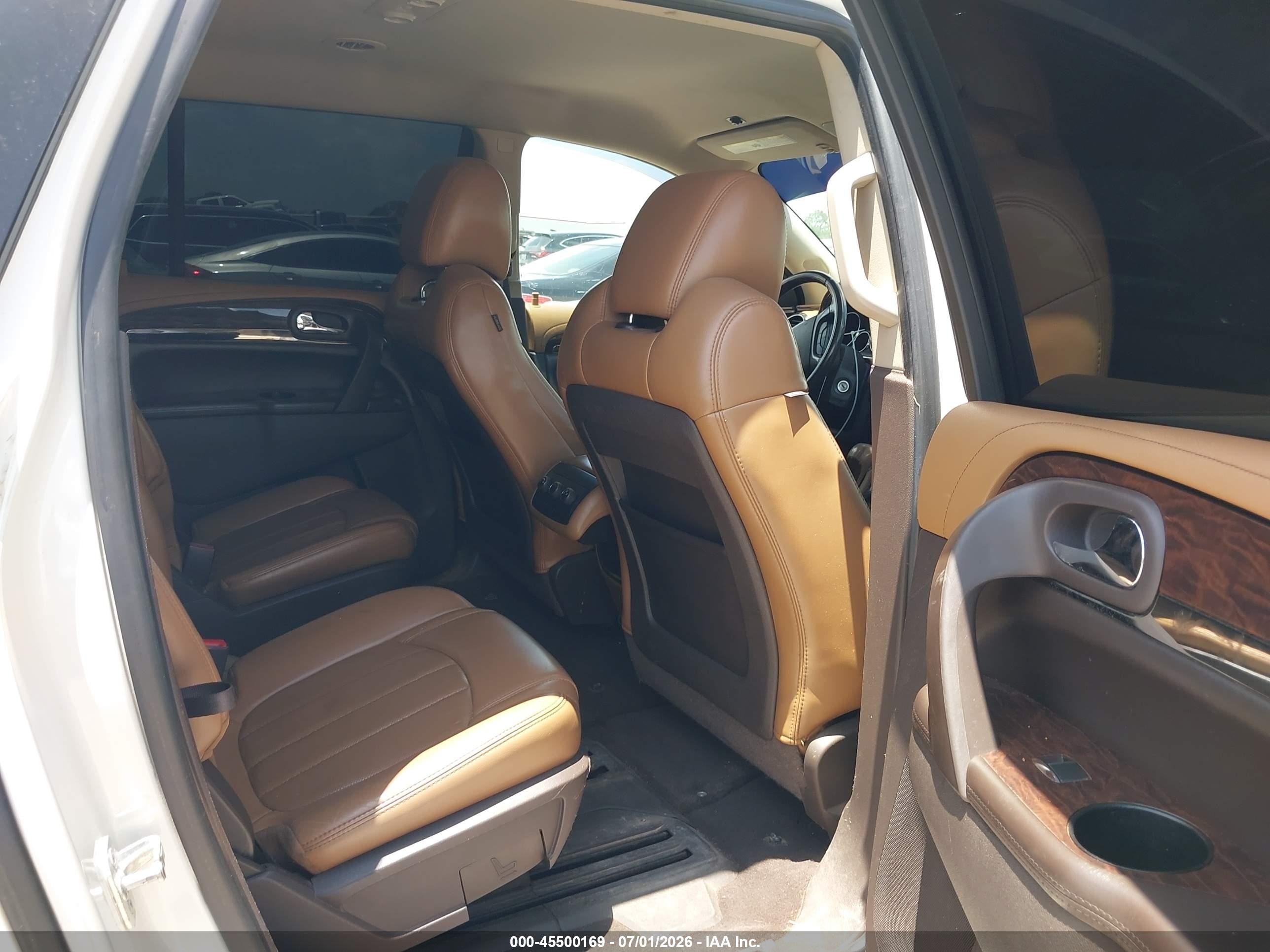 2014 Buick Enclave Leather White vin: 5GAKRBKD7EJ168649