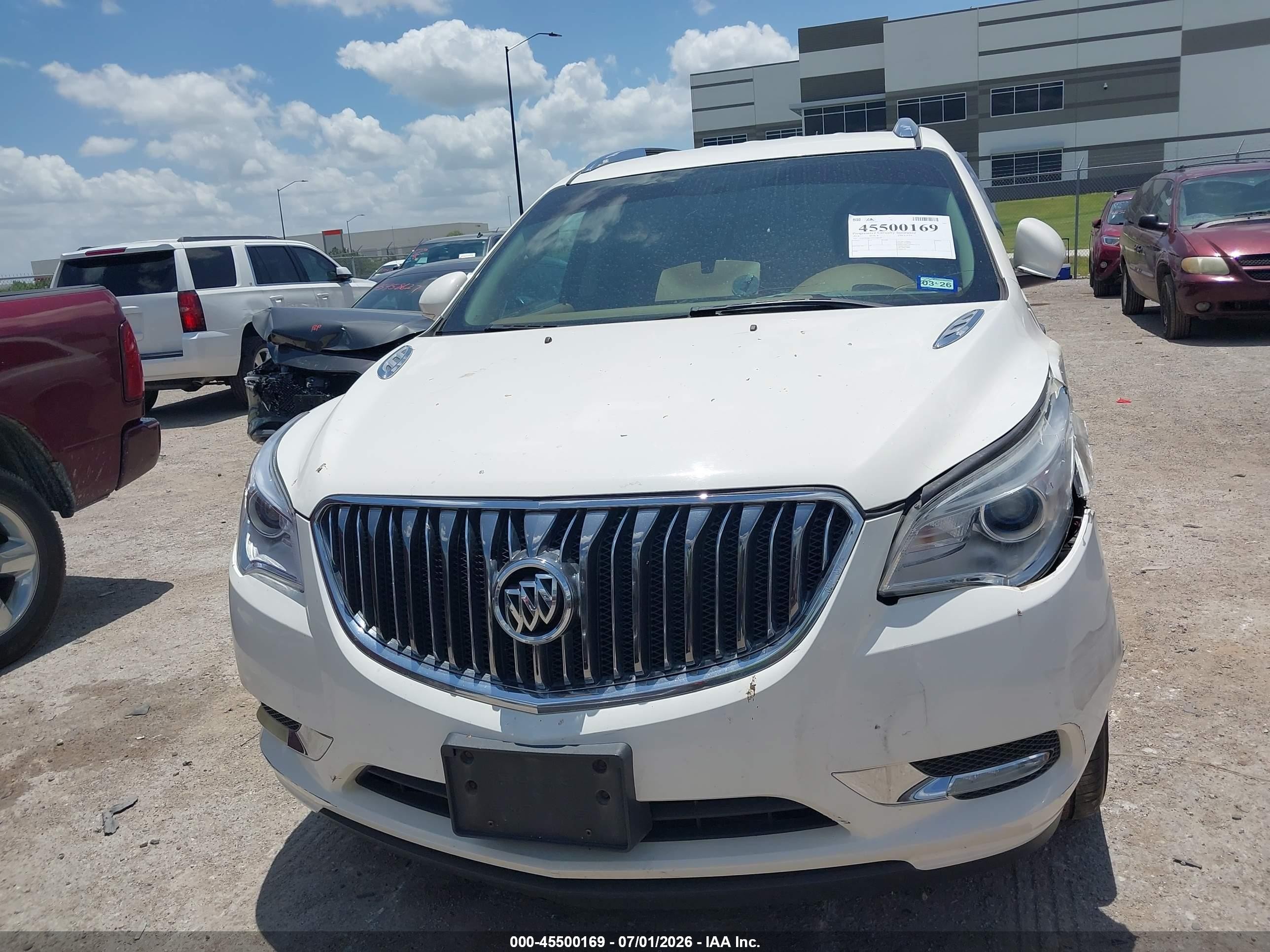 2014 Buick Enclave Leather White vin: 5GAKRBKD7EJ168649