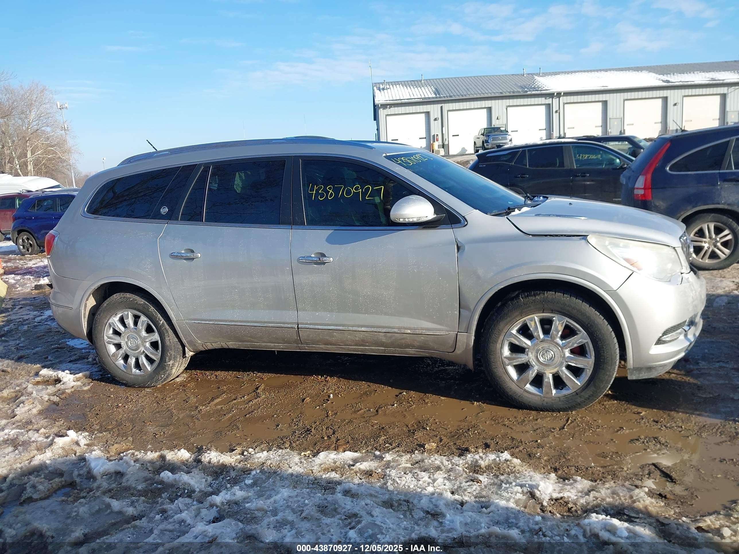 2014 Buick Enclave Leather Silver vin: 5GAKRBKD7EJ170109