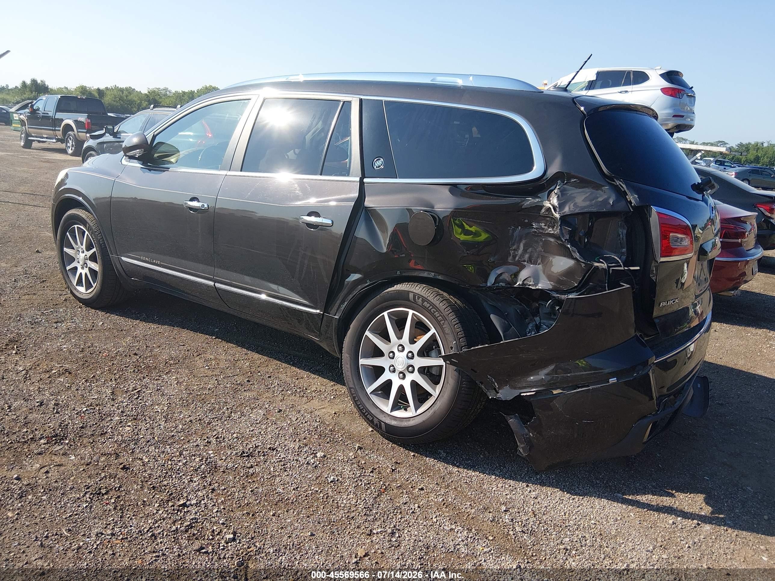 2014 Buick Enclave Leather Black vin: 5GAKRBKD7EJ183474