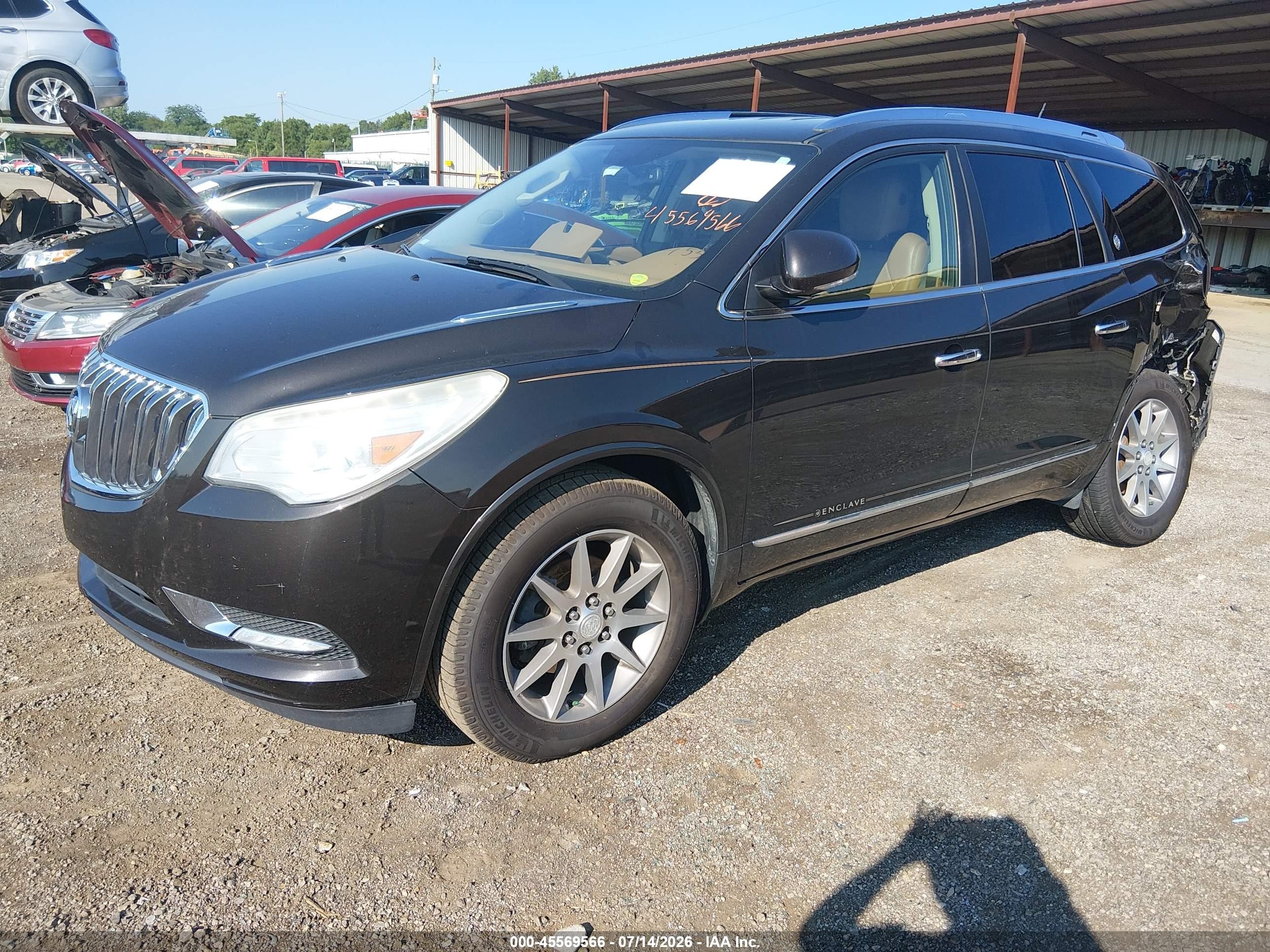 2014 Buick Enclave Leather Black vin: 5GAKRBKD7EJ183474
