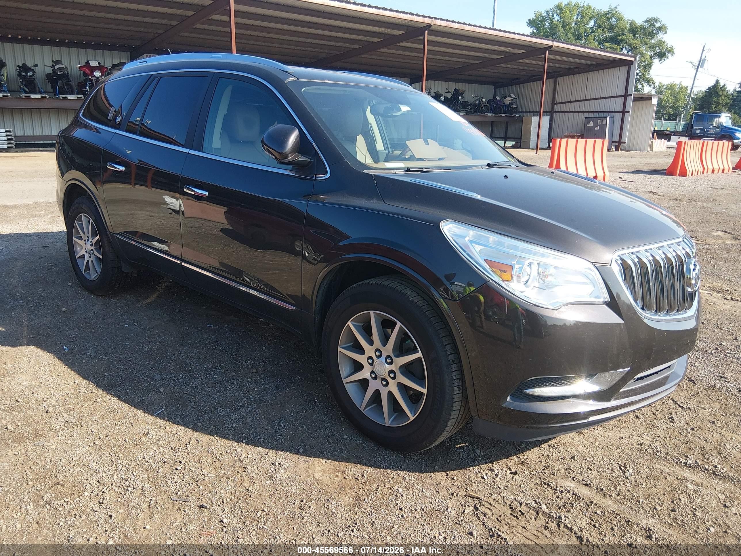 2014 Buick Enclave Leather Black vin: 5GAKRBKD7EJ183474