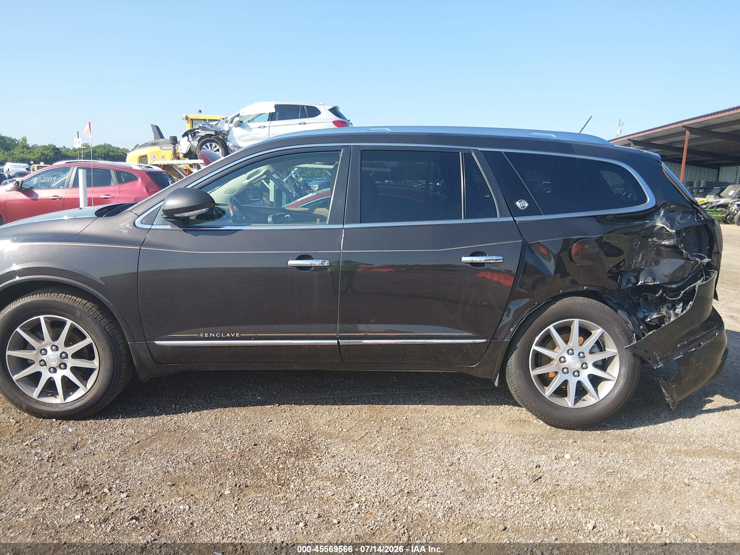 2014 Buick Enclave Leather Black vin: 5GAKRBKD7EJ183474