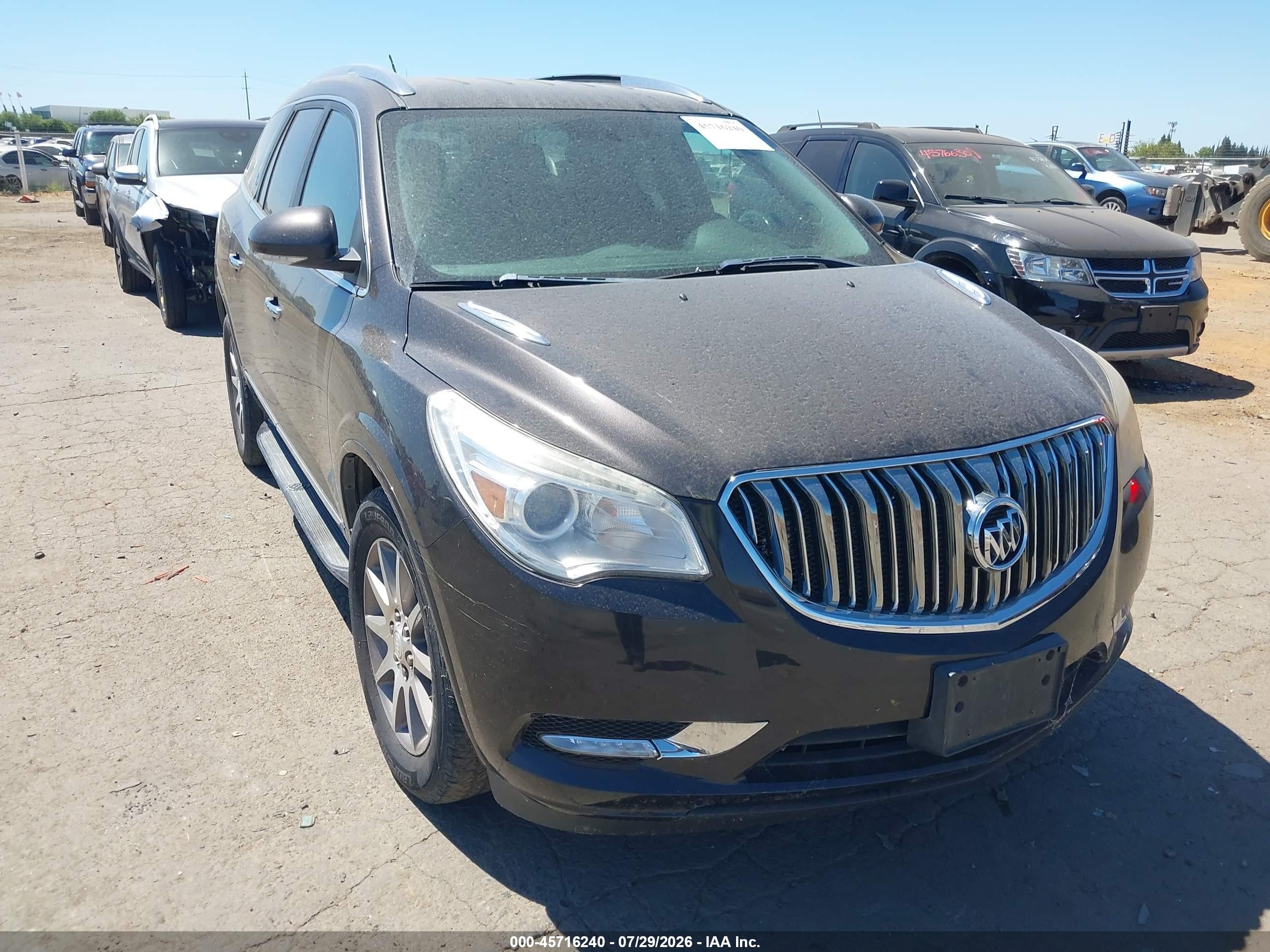2014 Buick Enclave Leather Brown vin: 5GAKRBKD7EJ275670