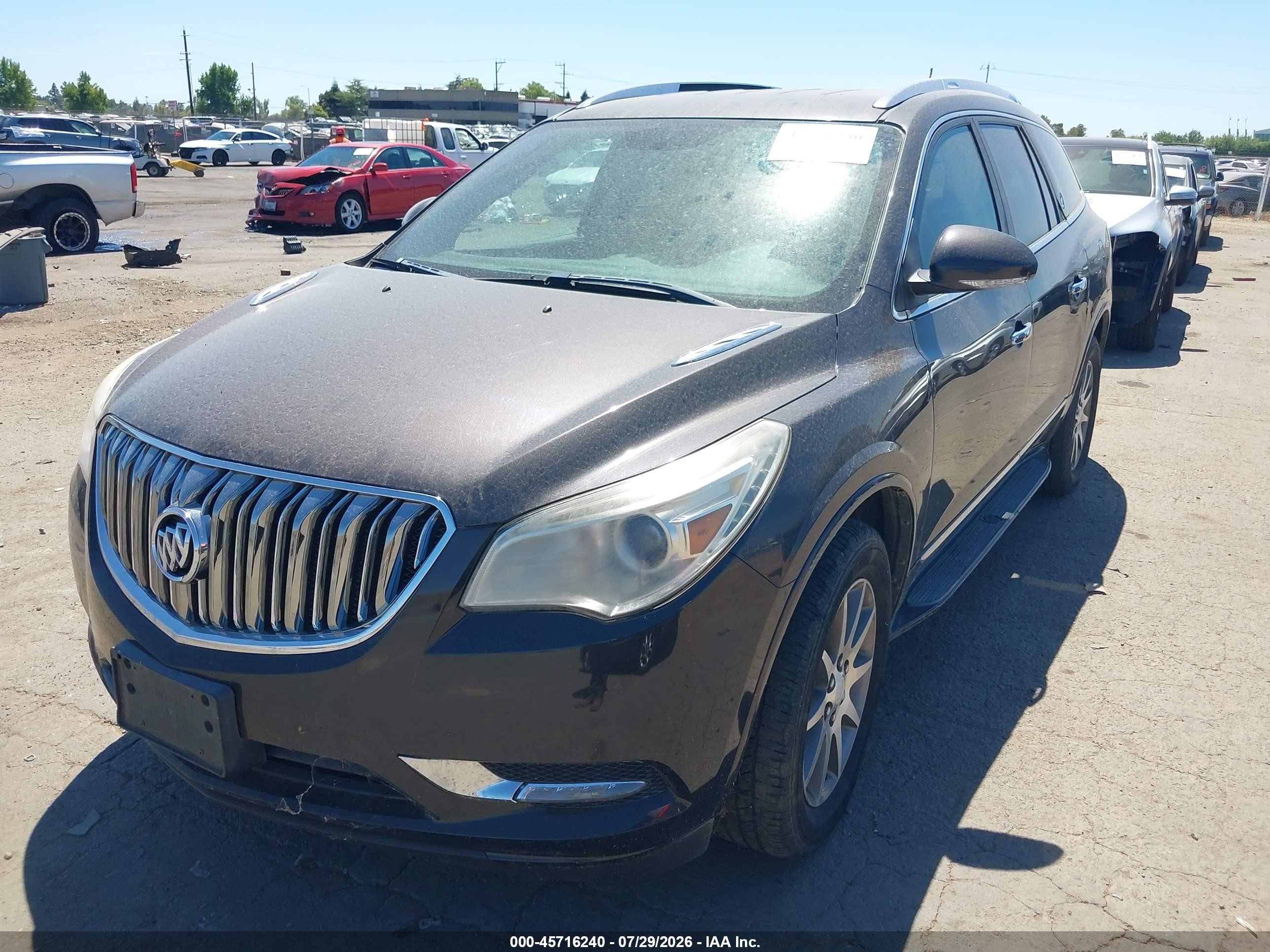 2014 Buick Enclave Leather Brown vin: 5GAKRBKD7EJ275670