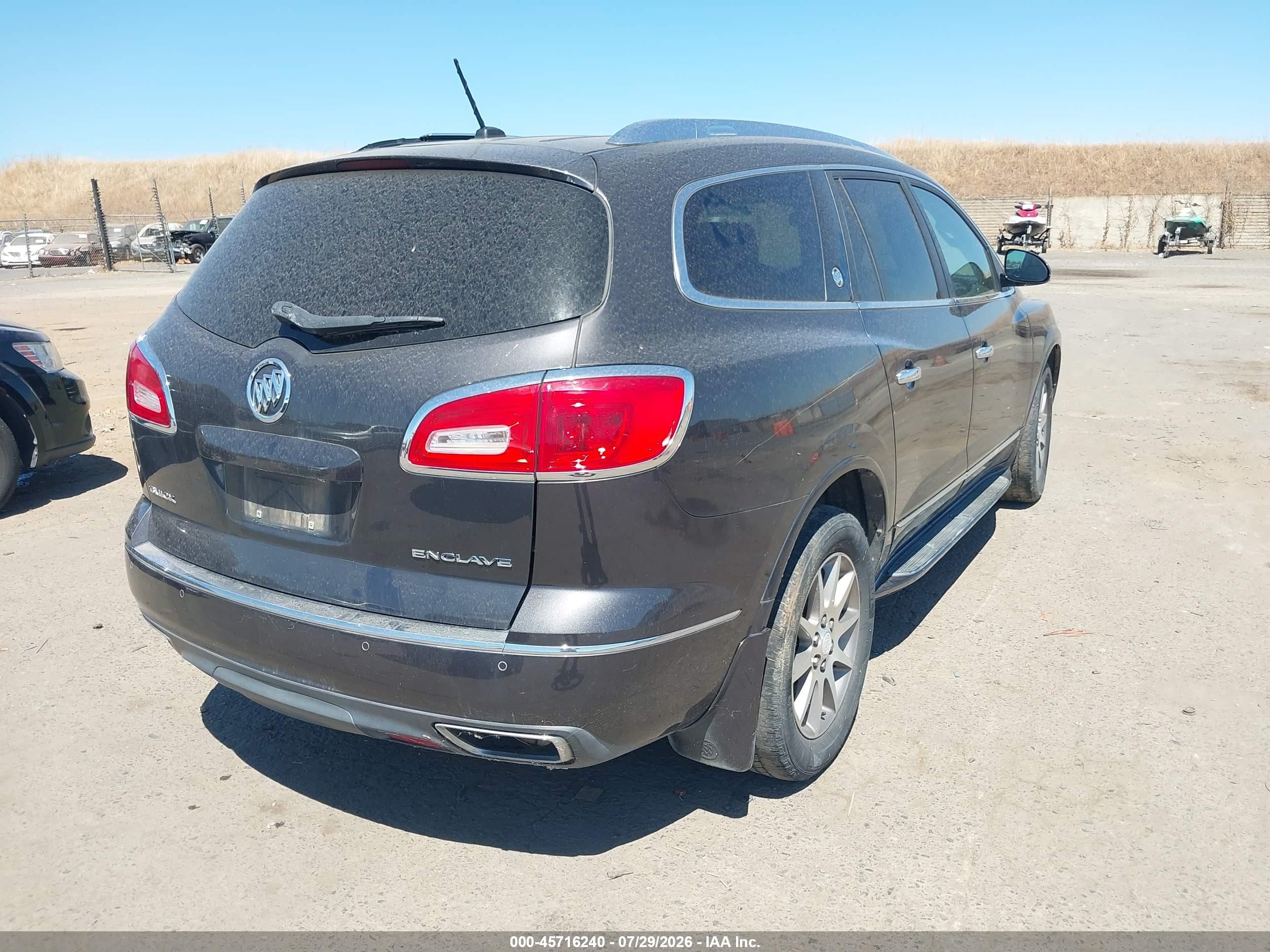 2014 Buick Enclave Leather Brown vin: 5GAKRBKD7EJ275670
