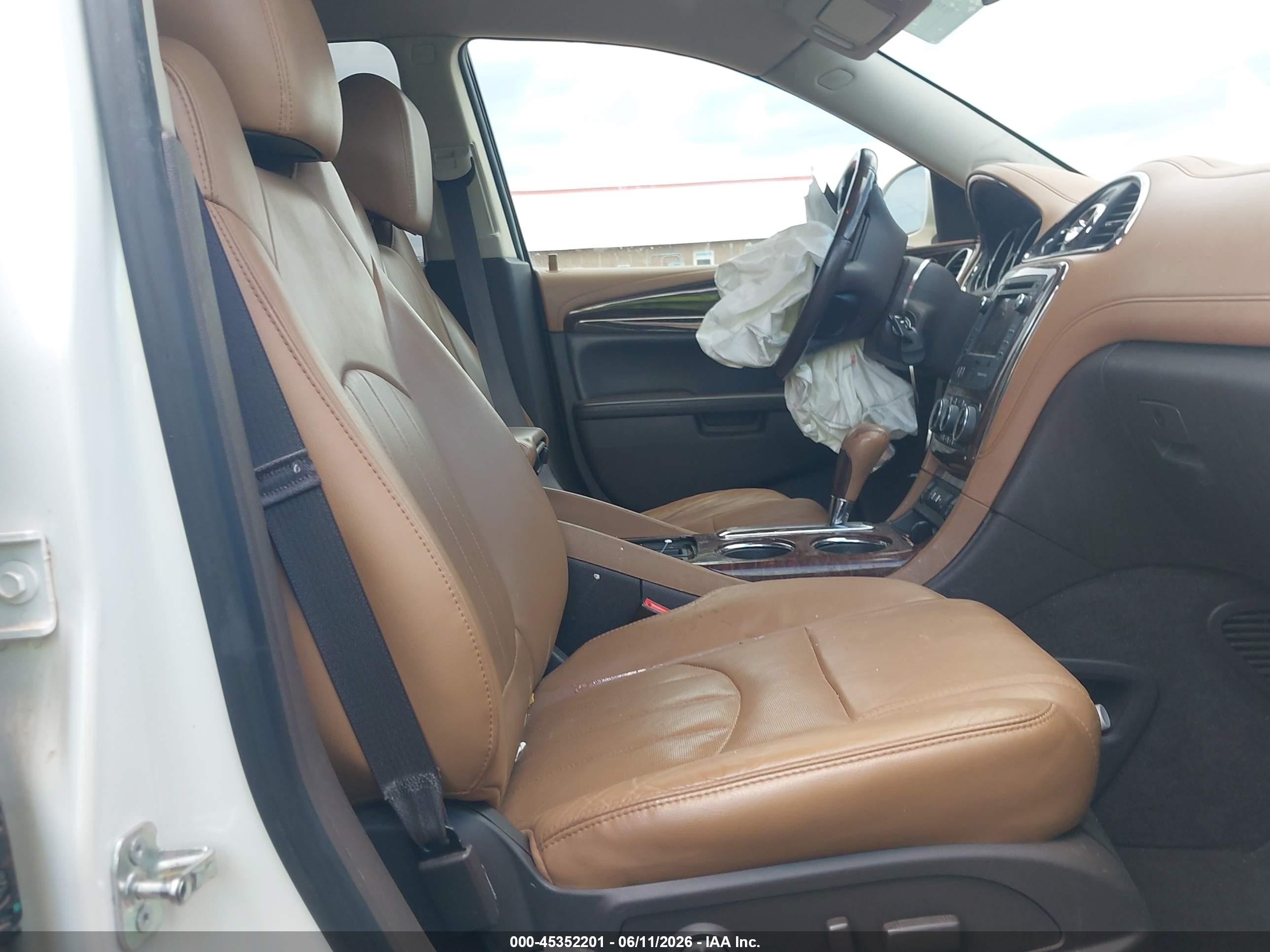 2014 Buick Enclave Leather White vin: 5GAKRBKD7EJ341702