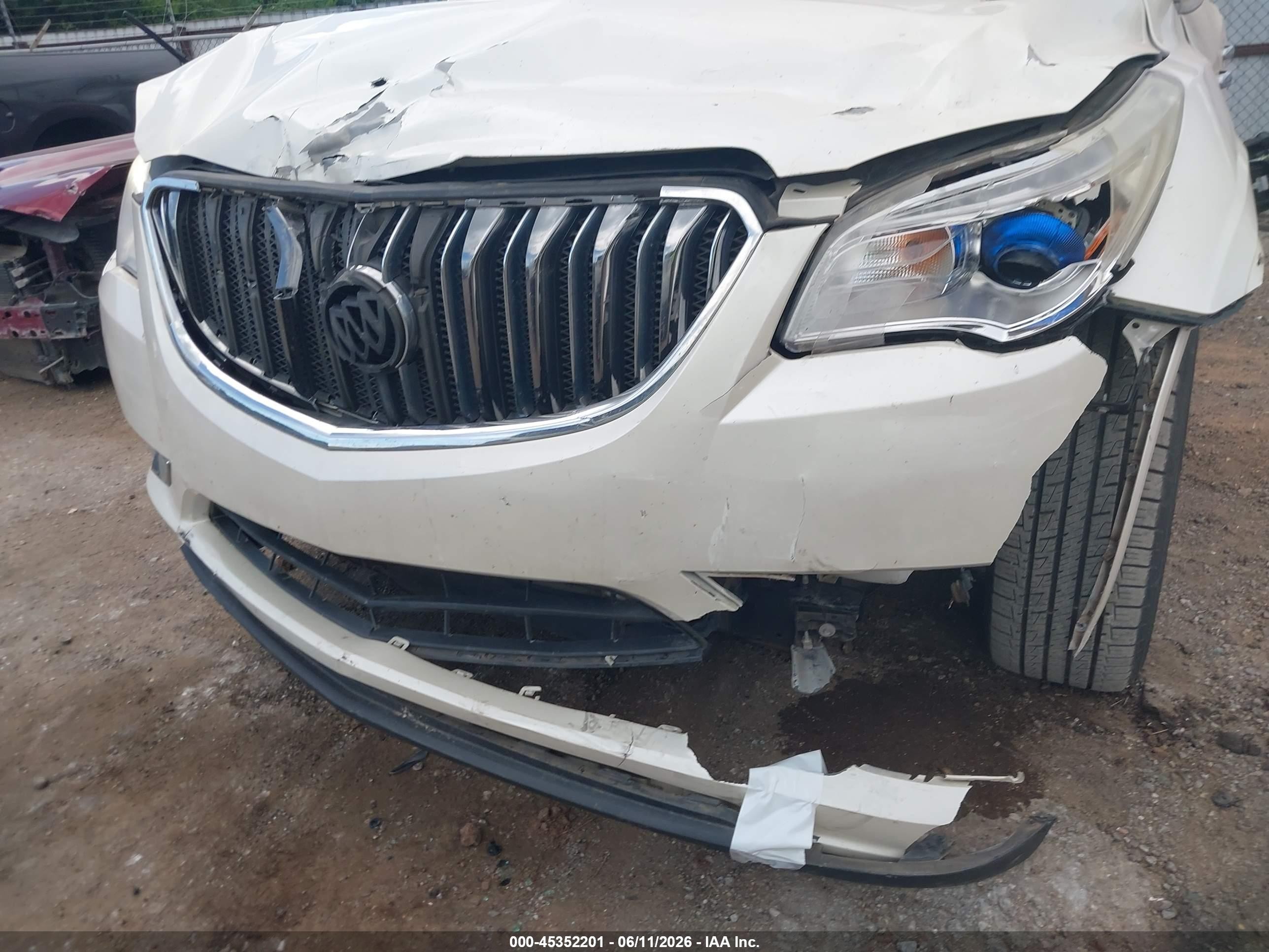 2014 Buick Enclave Leather White vin: 5GAKRBKD7EJ341702