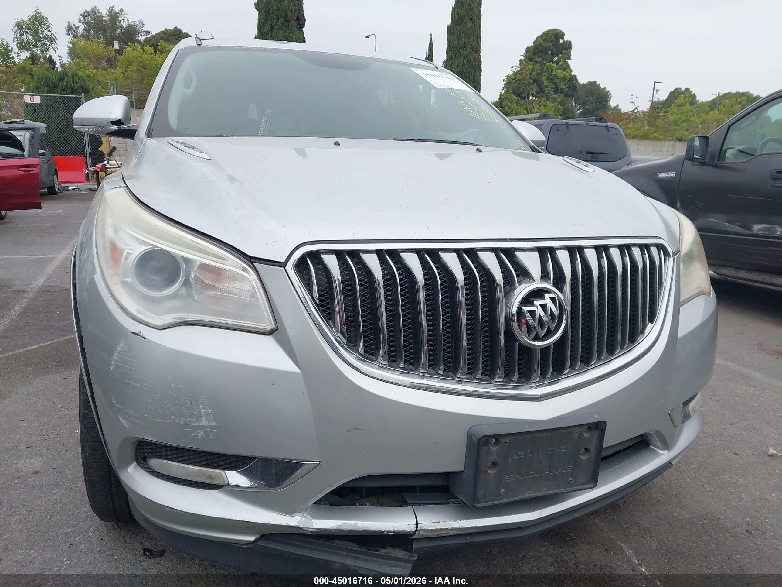 2015 Buick Enclave Leather Gray vin: 5GAKRBKD7FJ165543