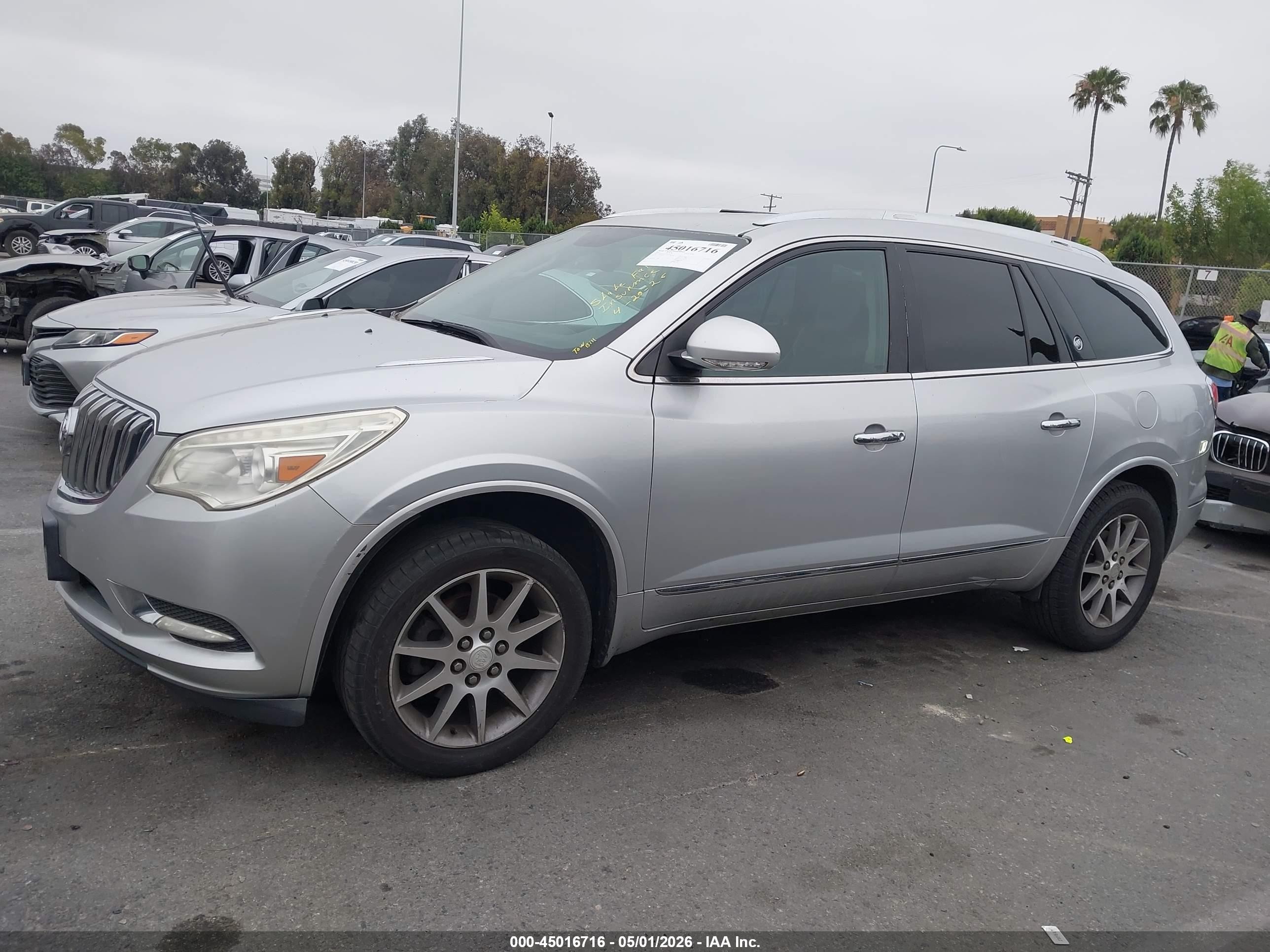 2015 Buick Enclave Leather Gray vin: 5GAKRBKD7FJ165543