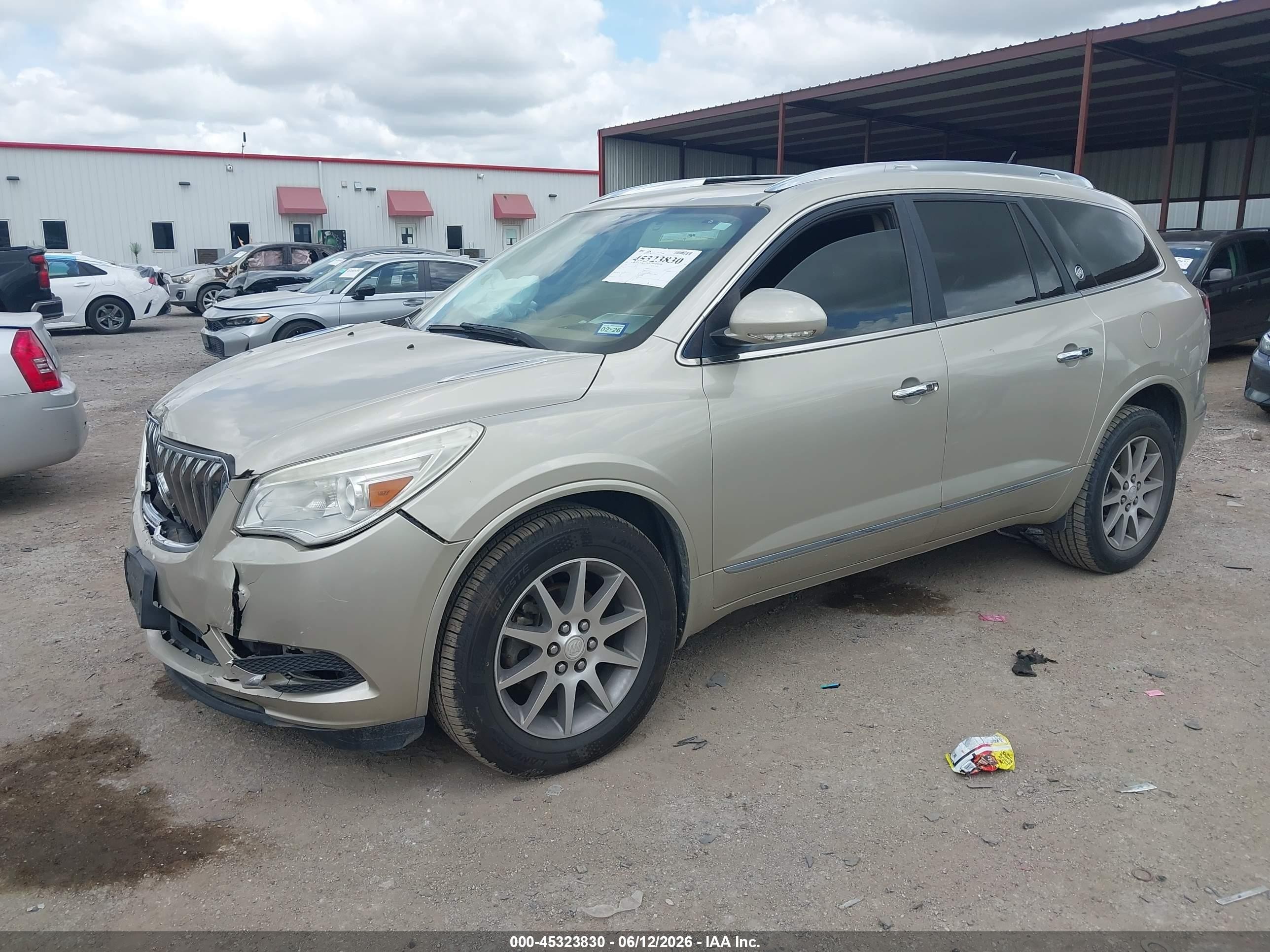 2015 Buick Enclave Leather Brown vin: 5GAKRBKD7FJ211145