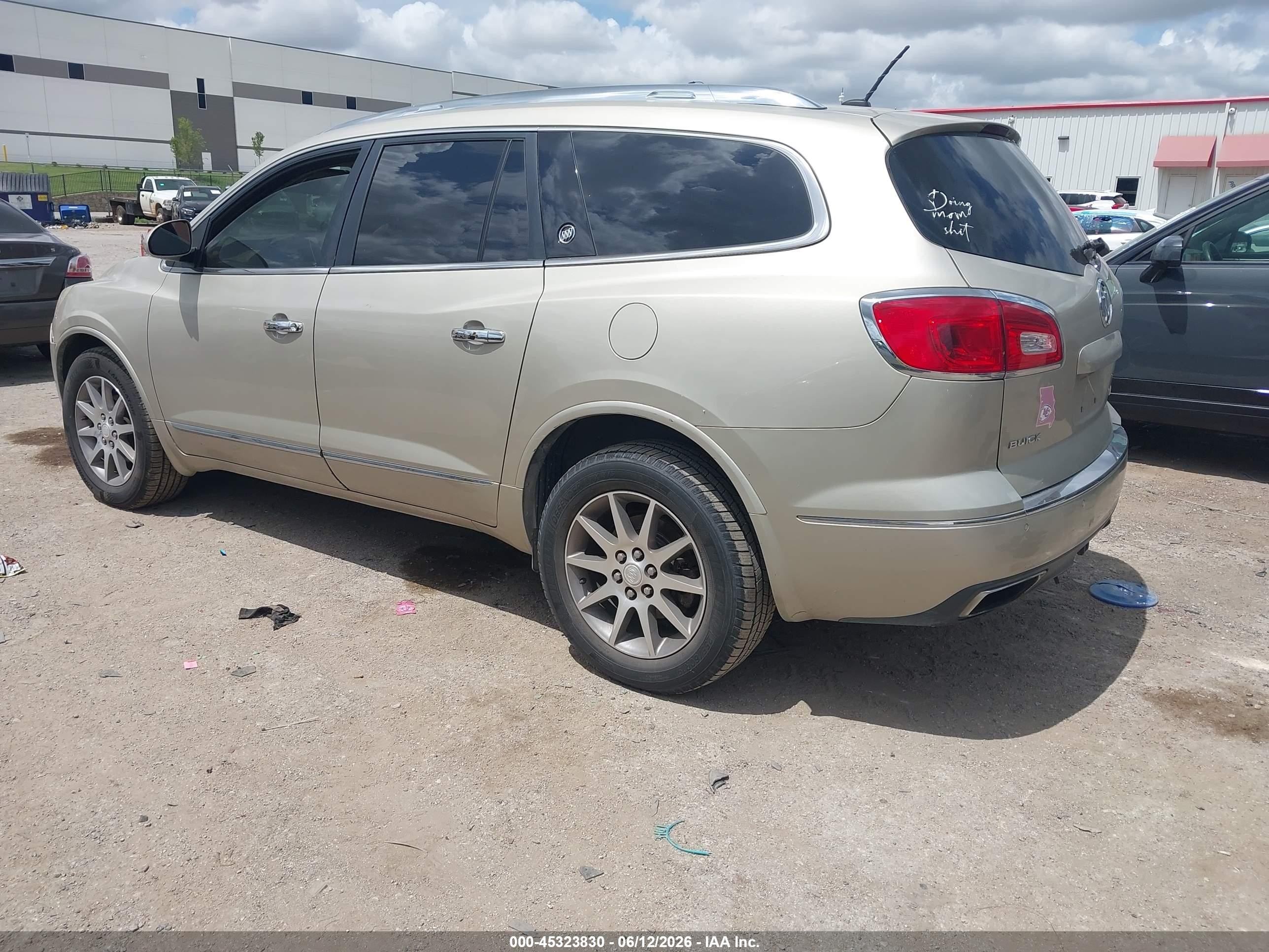 2015 Buick Enclave Leather Brown vin: 5GAKRBKD7FJ211145