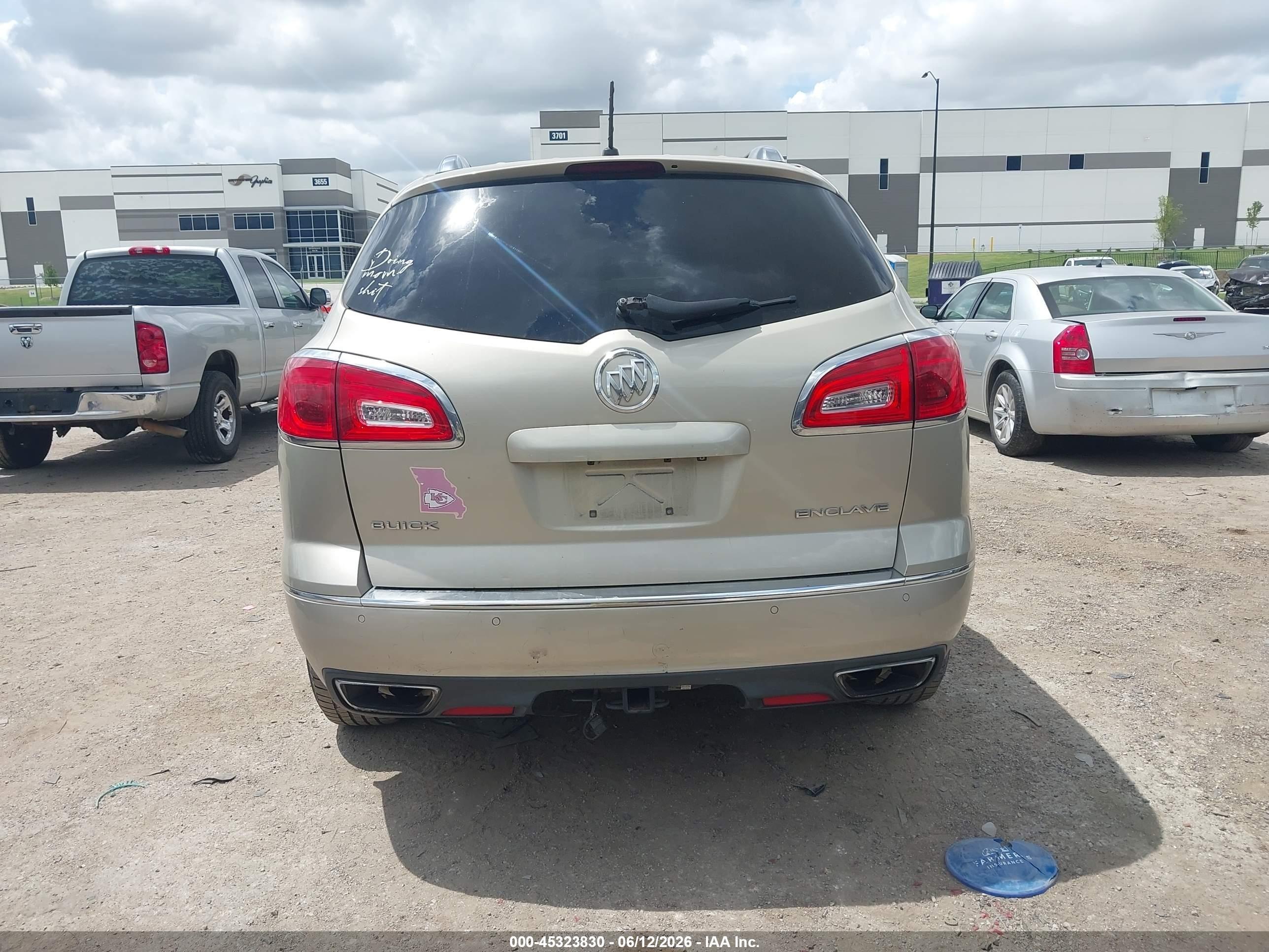 2015 Buick Enclave Leather Brown vin: 5GAKRBKD7FJ211145