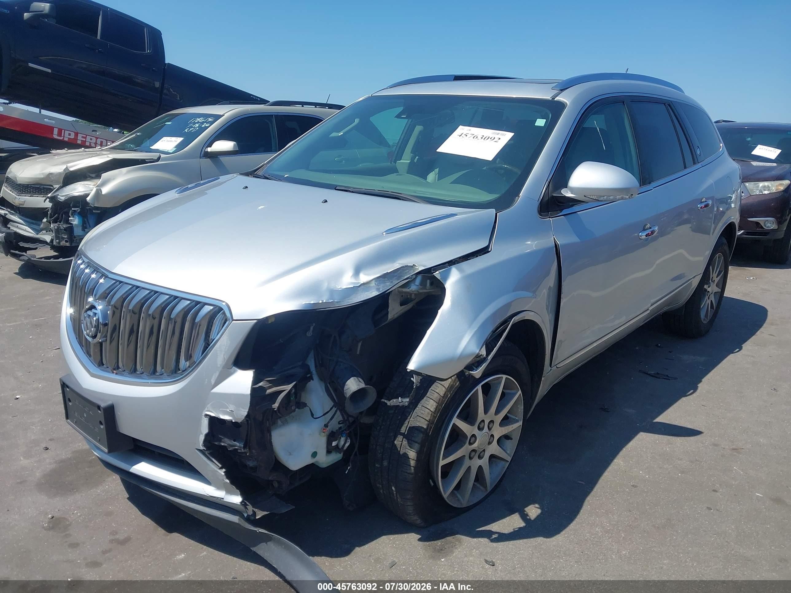 2015 Buick Enclave Leather Silver vin: 5GAKRBKD7FJ219357