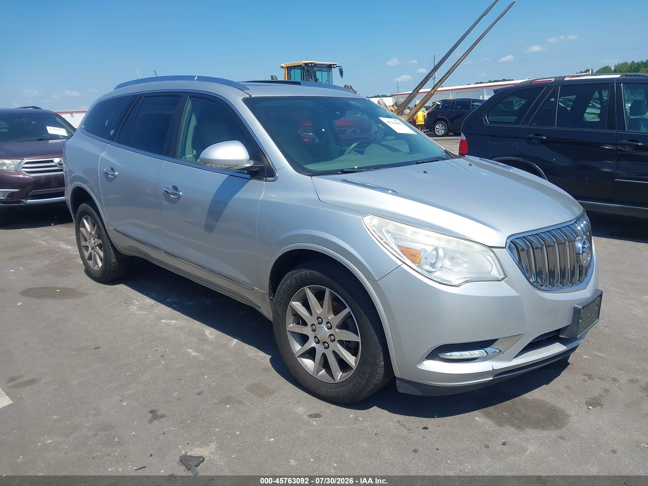 2015 Buick Enclave Leather Silver vin: 5GAKRBKD7FJ219357