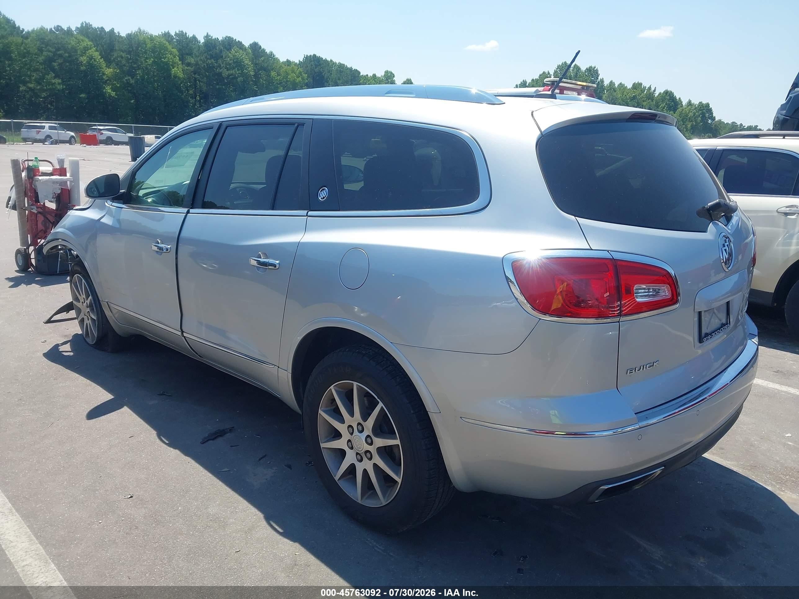 2015 Buick Enclave Leather Silver vin: 5GAKRBKD7FJ219357