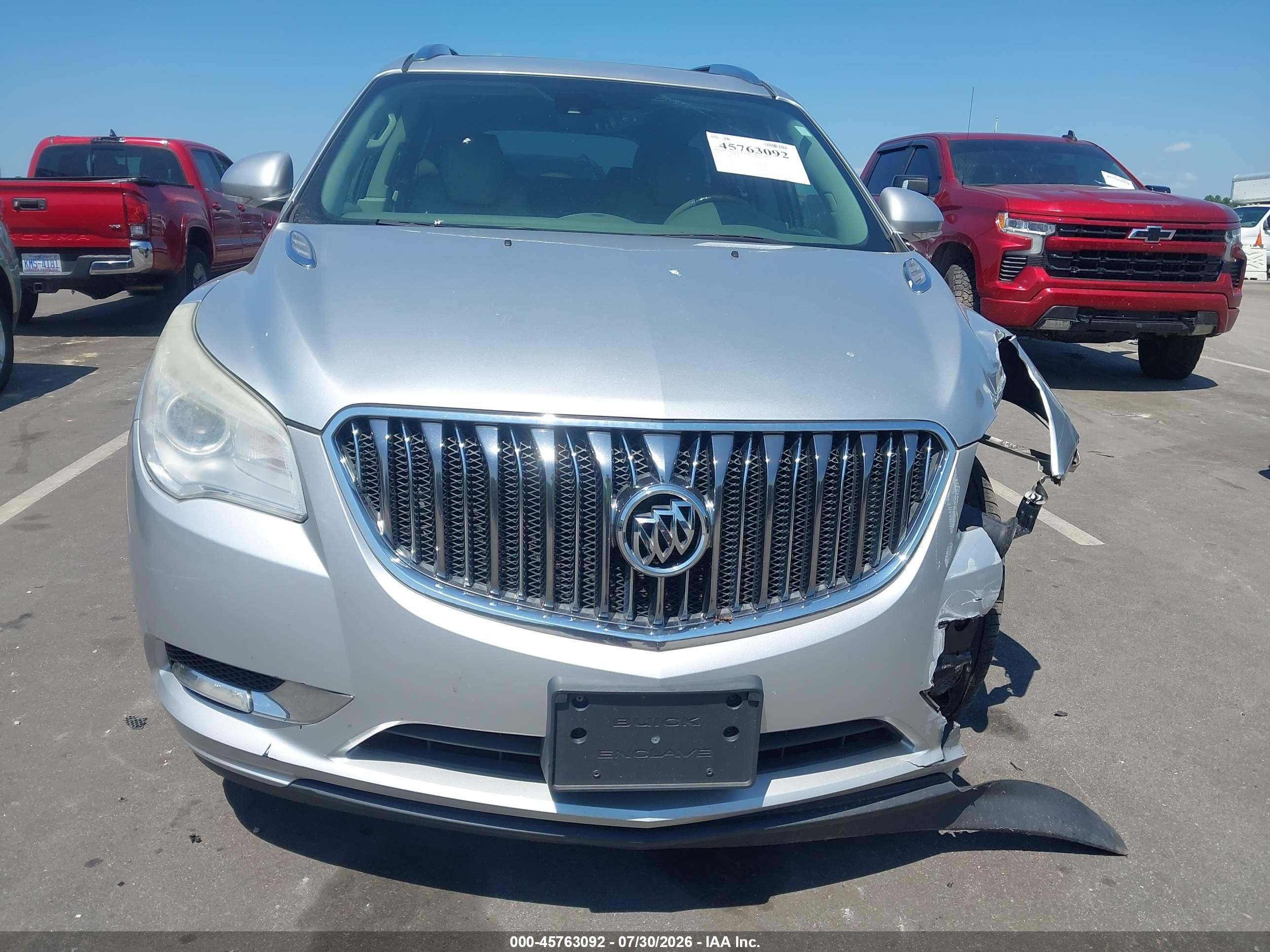 2015 Buick Enclave Leather Silver vin: 5GAKRBKD7FJ219357