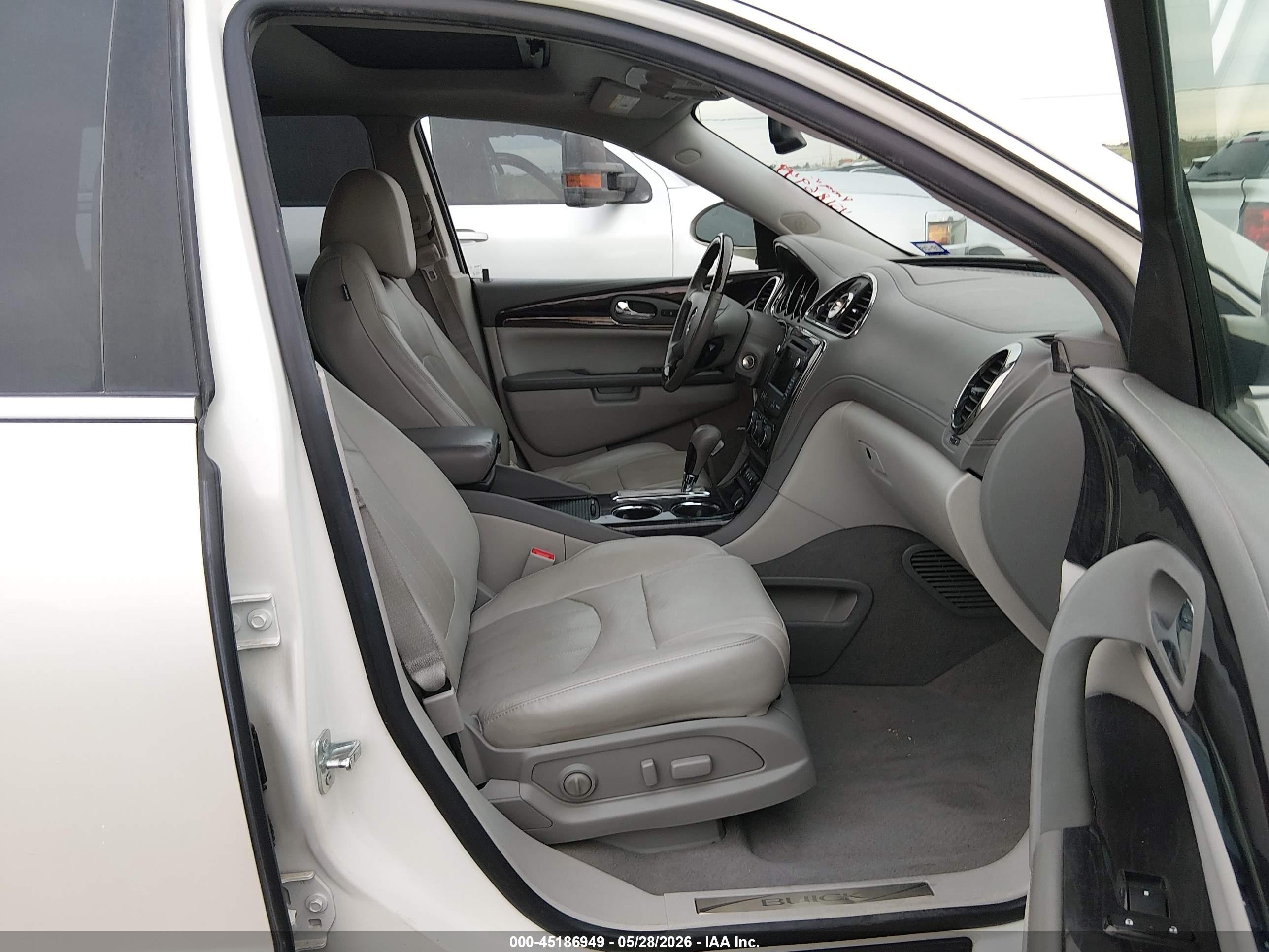2015 Buick Enclave Leather White vin: 5GAKRBKD7FJ256294