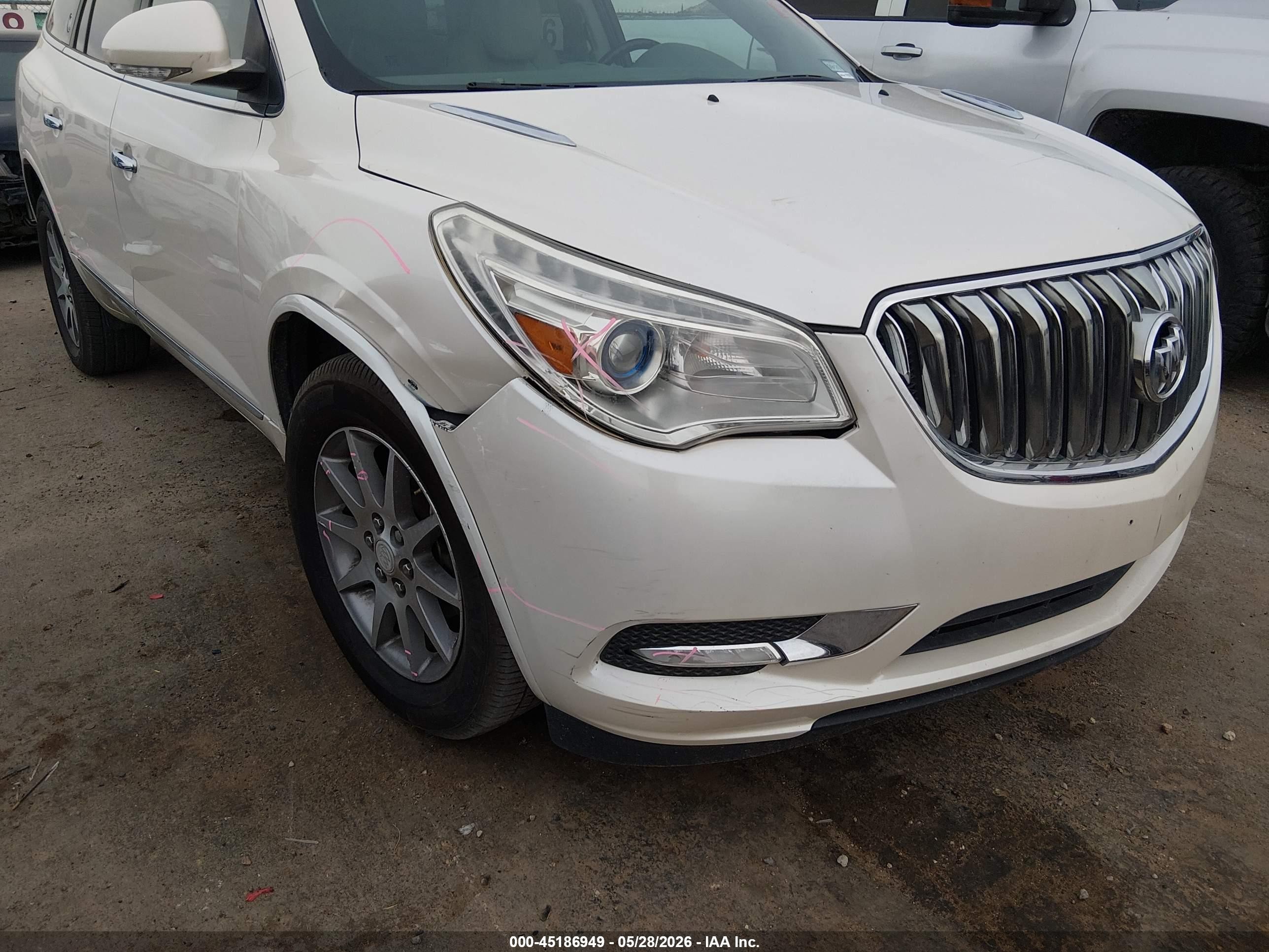 2015 Buick Enclave Leather White vin: 5GAKRBKD7FJ256294