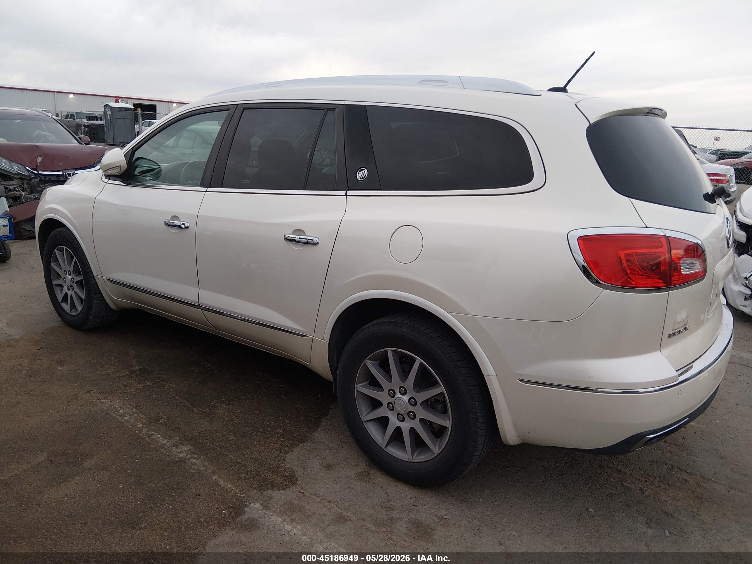 2015 Buick Enclave Leather White vin: 5GAKRBKD7FJ256294