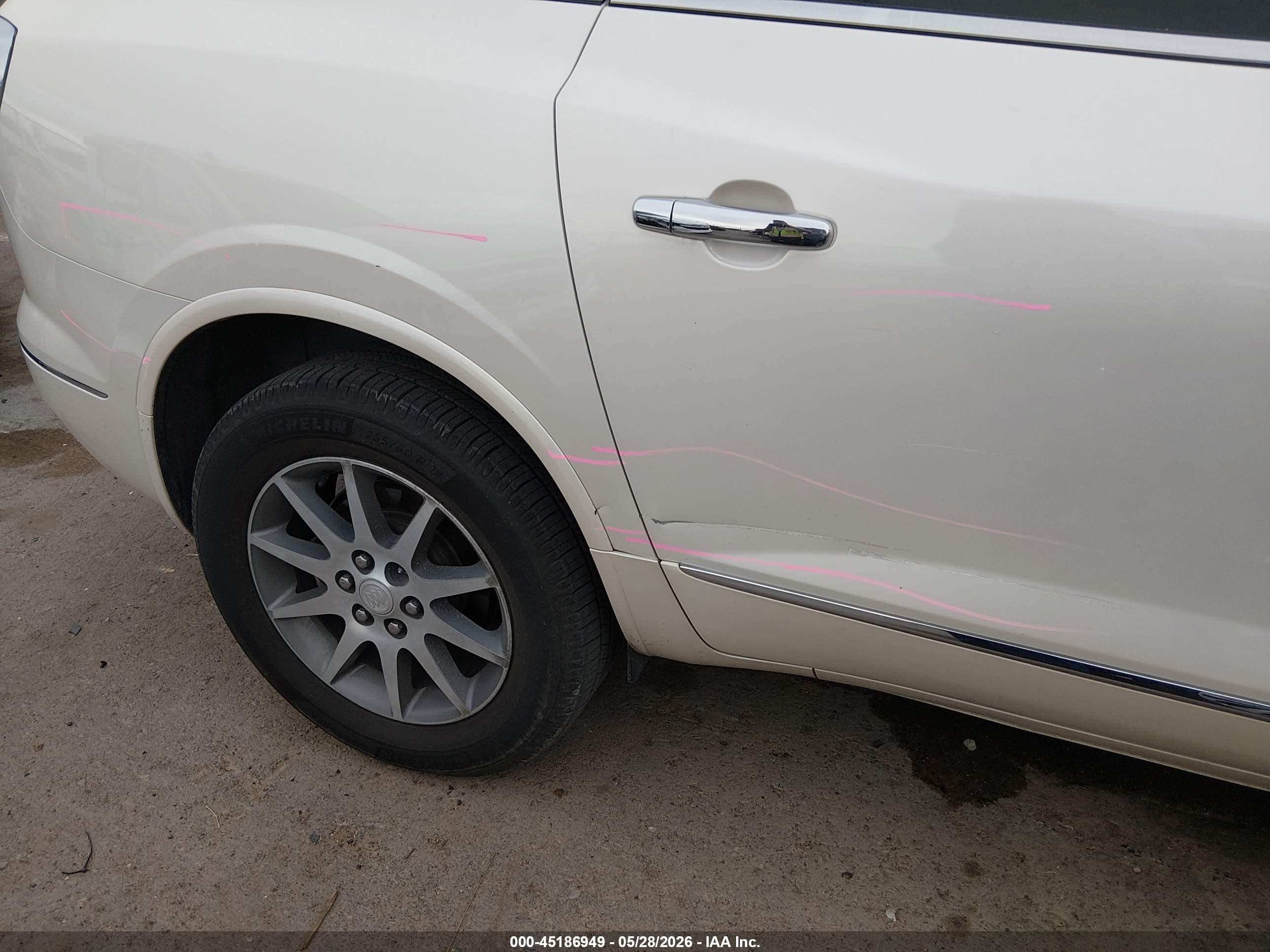 2015 Buick Enclave Leather White vin: 5GAKRBKD7FJ256294