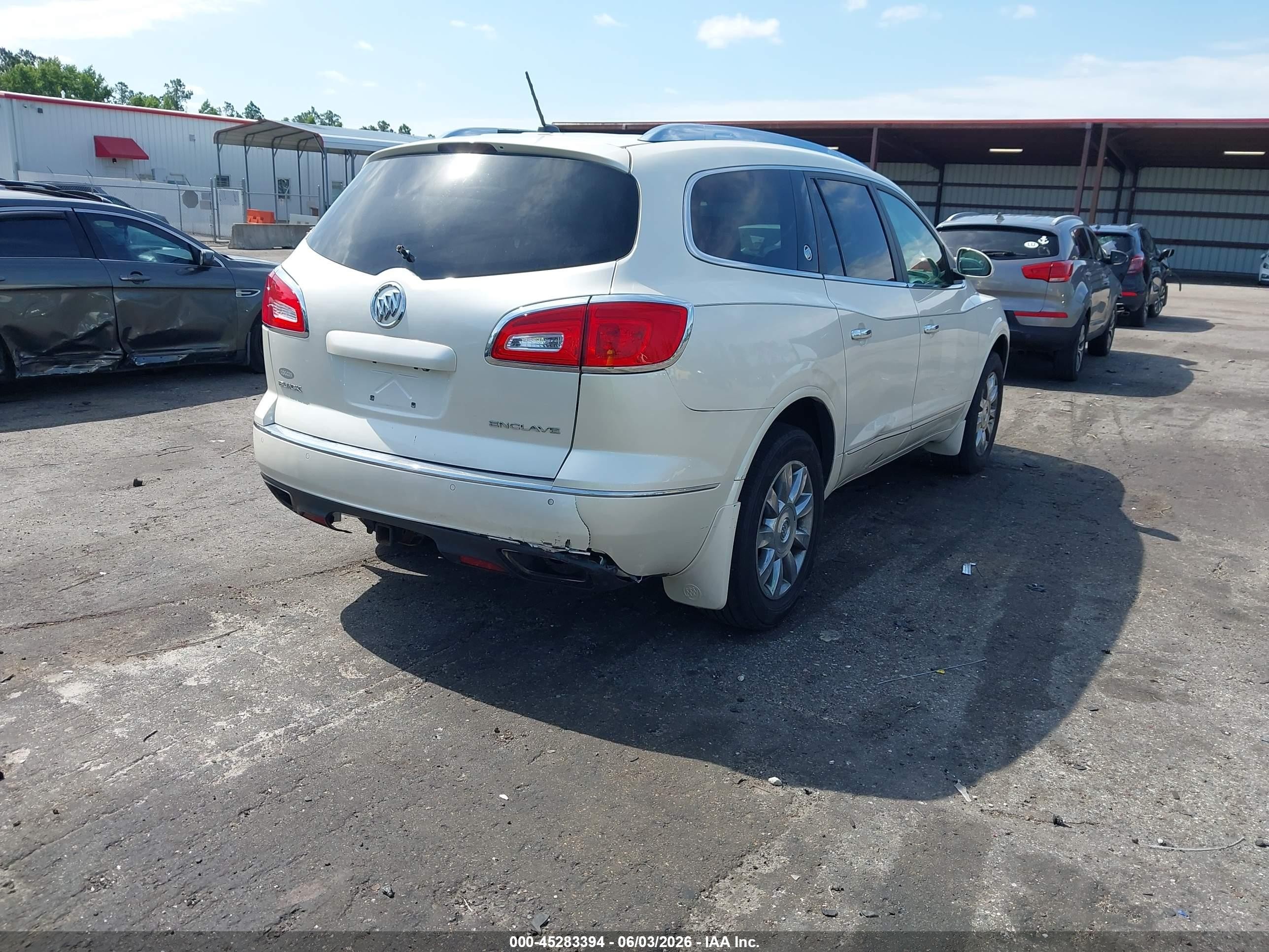2015 Buick Enclave Leather White vin: 5GAKRBKD7FJ291952