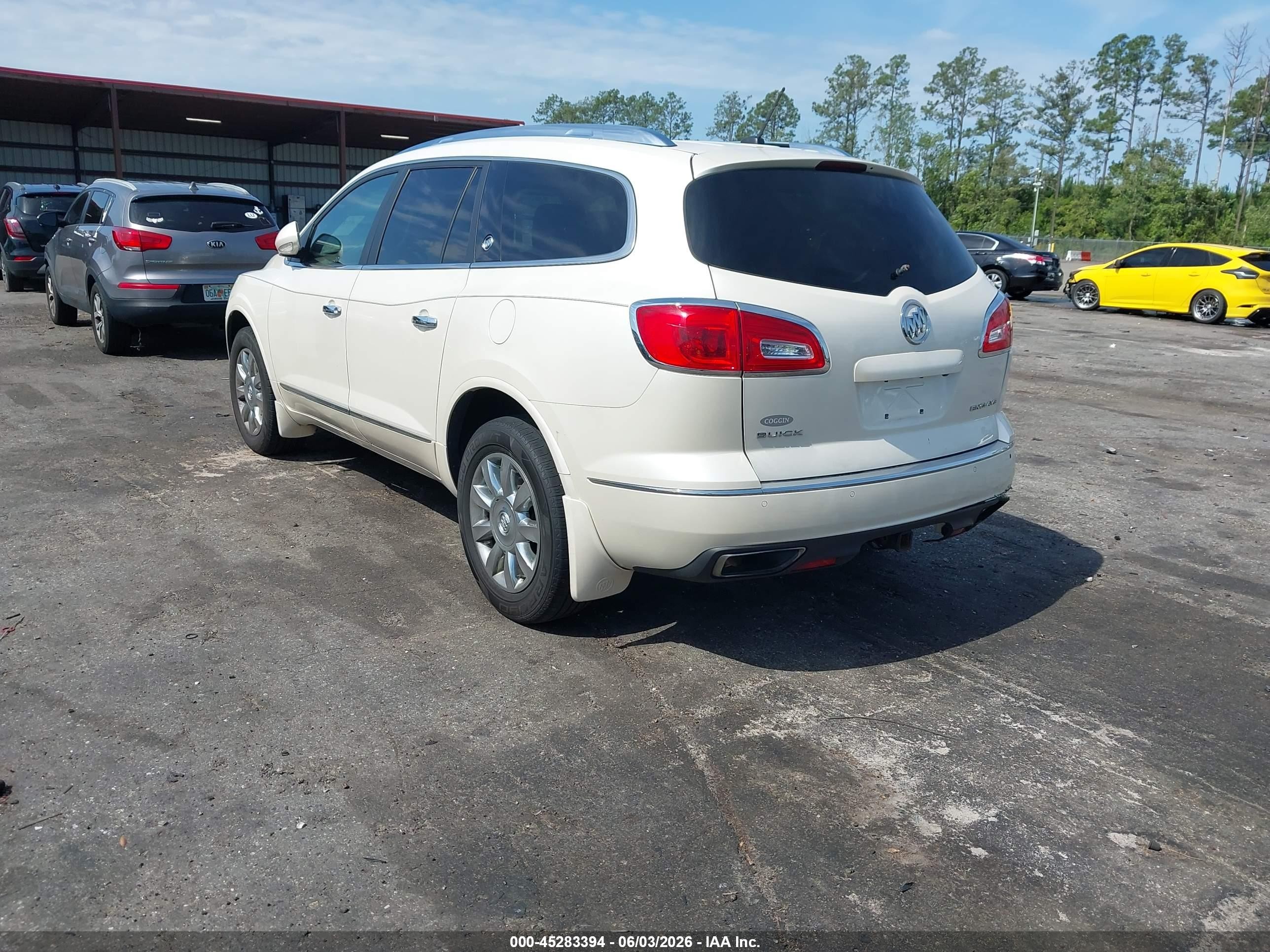 2015 Buick Enclave Leather White vin: 5GAKRBKD7FJ291952