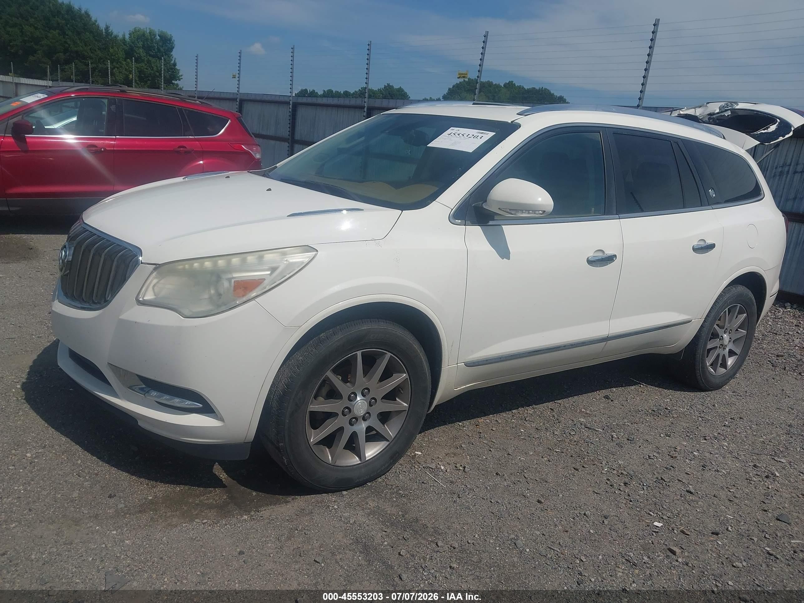 2015 Buick Enclave Leather White vin: 5GAKRBKD7FJ320060