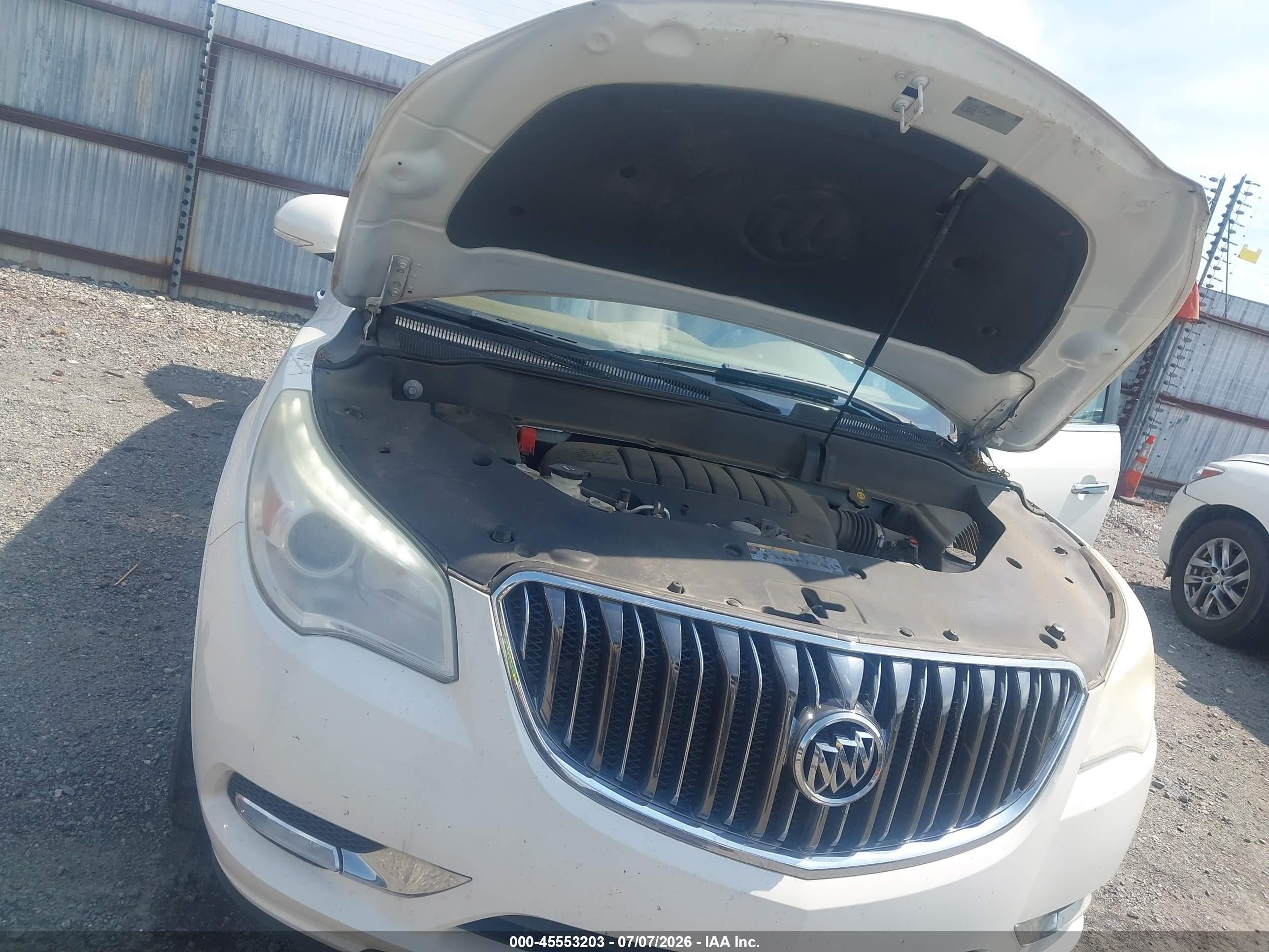 2015 Buick Enclave Leather White vin: 5GAKRBKD7FJ320060