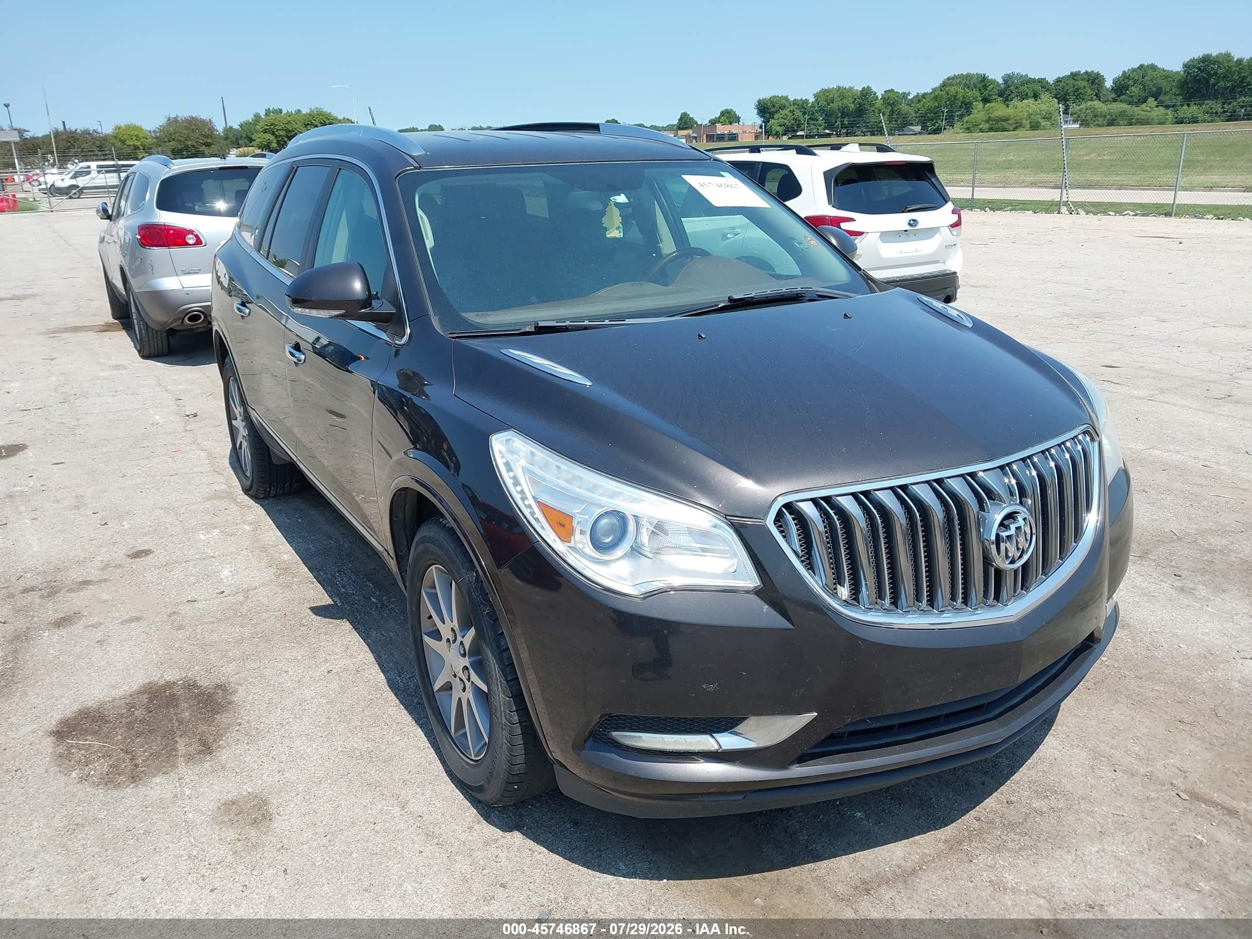 2014 Buick Enclave Leather Коричневый vin: 5GAKRBKD8EJ117211