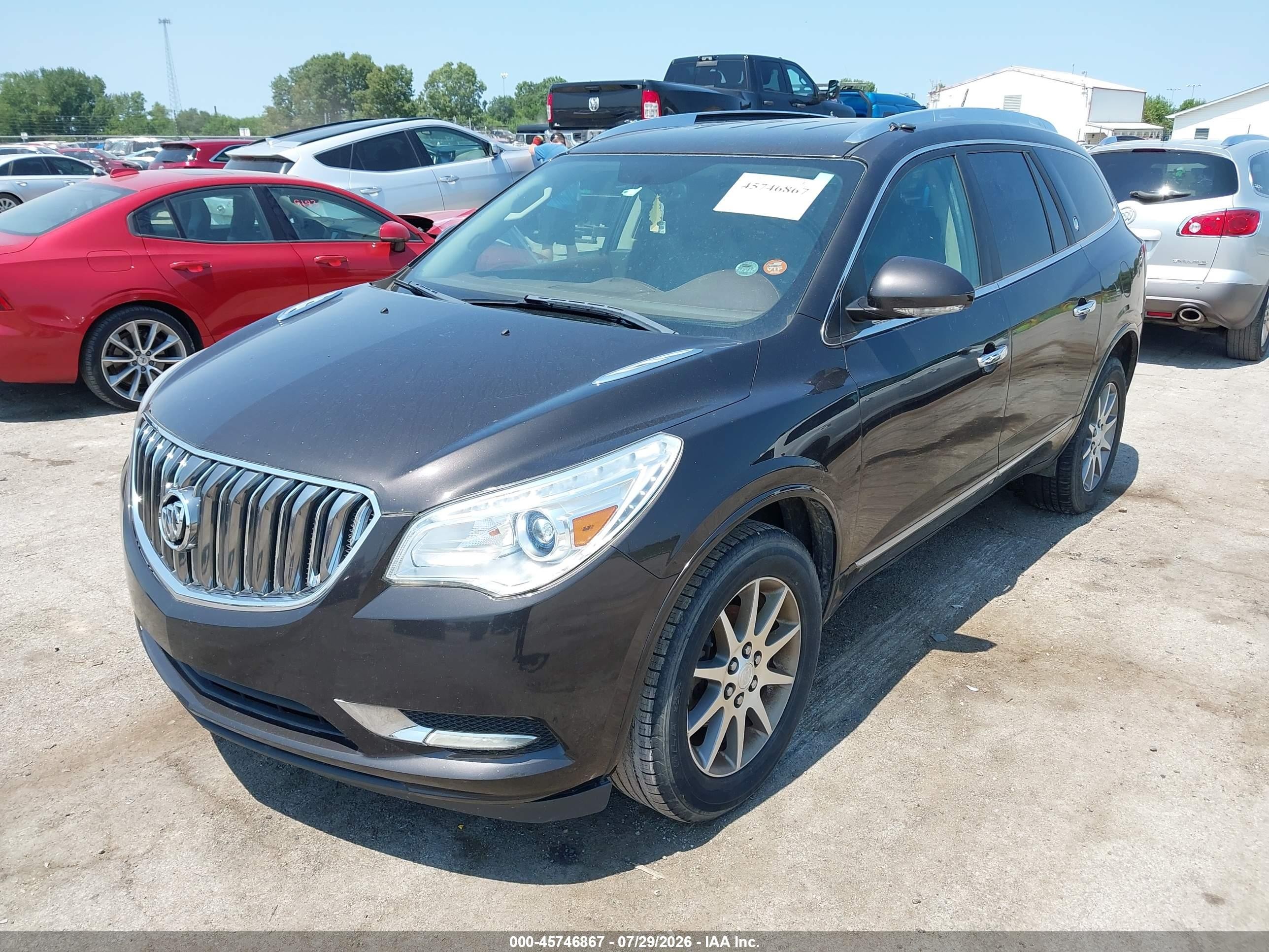 2014 Buick Enclave Leather Коричневый vin: 5GAKRBKD8EJ117211