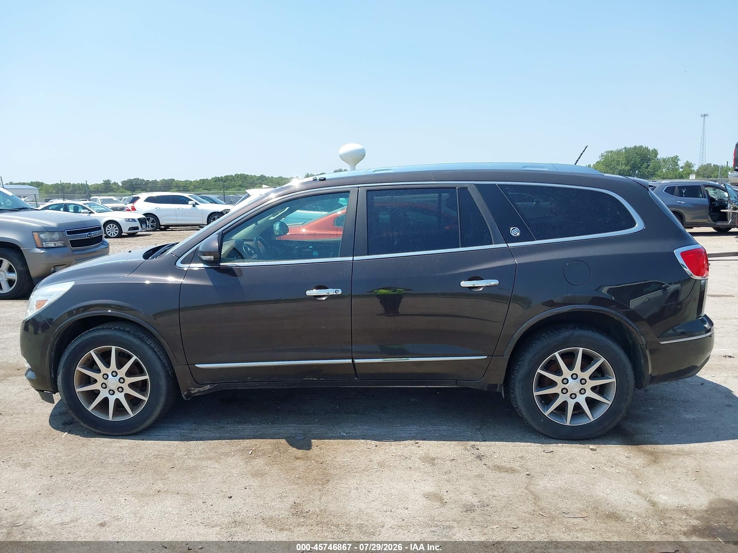 2014 Buick Enclave Leather Коричневый vin: 5GAKRBKD8EJ117211