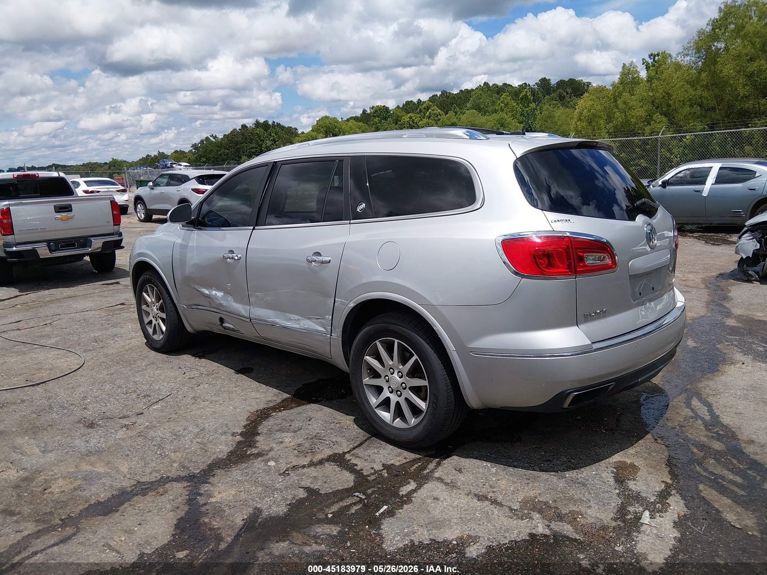 2014 Buick Enclave Leather Silver vin: 5GAKRBKD8EJ117791