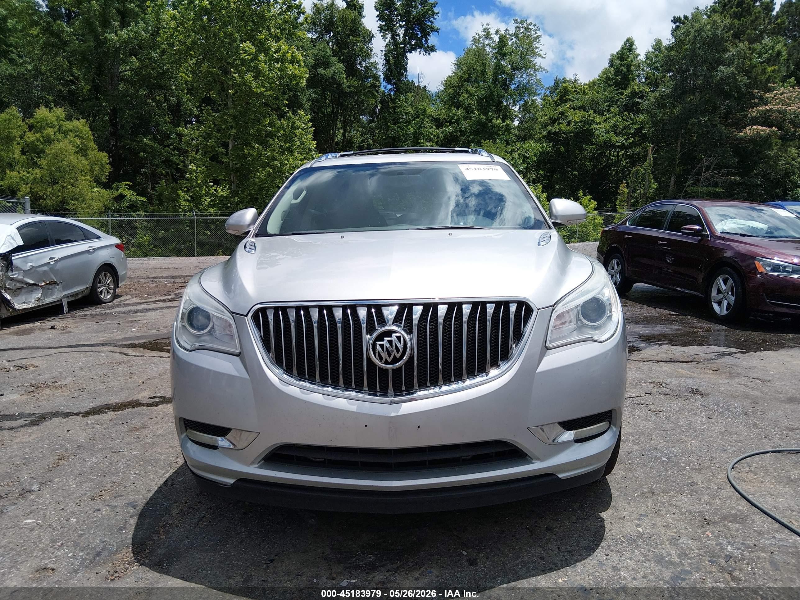 2014 Buick Enclave Leather Silver vin: 5GAKRBKD8EJ117791