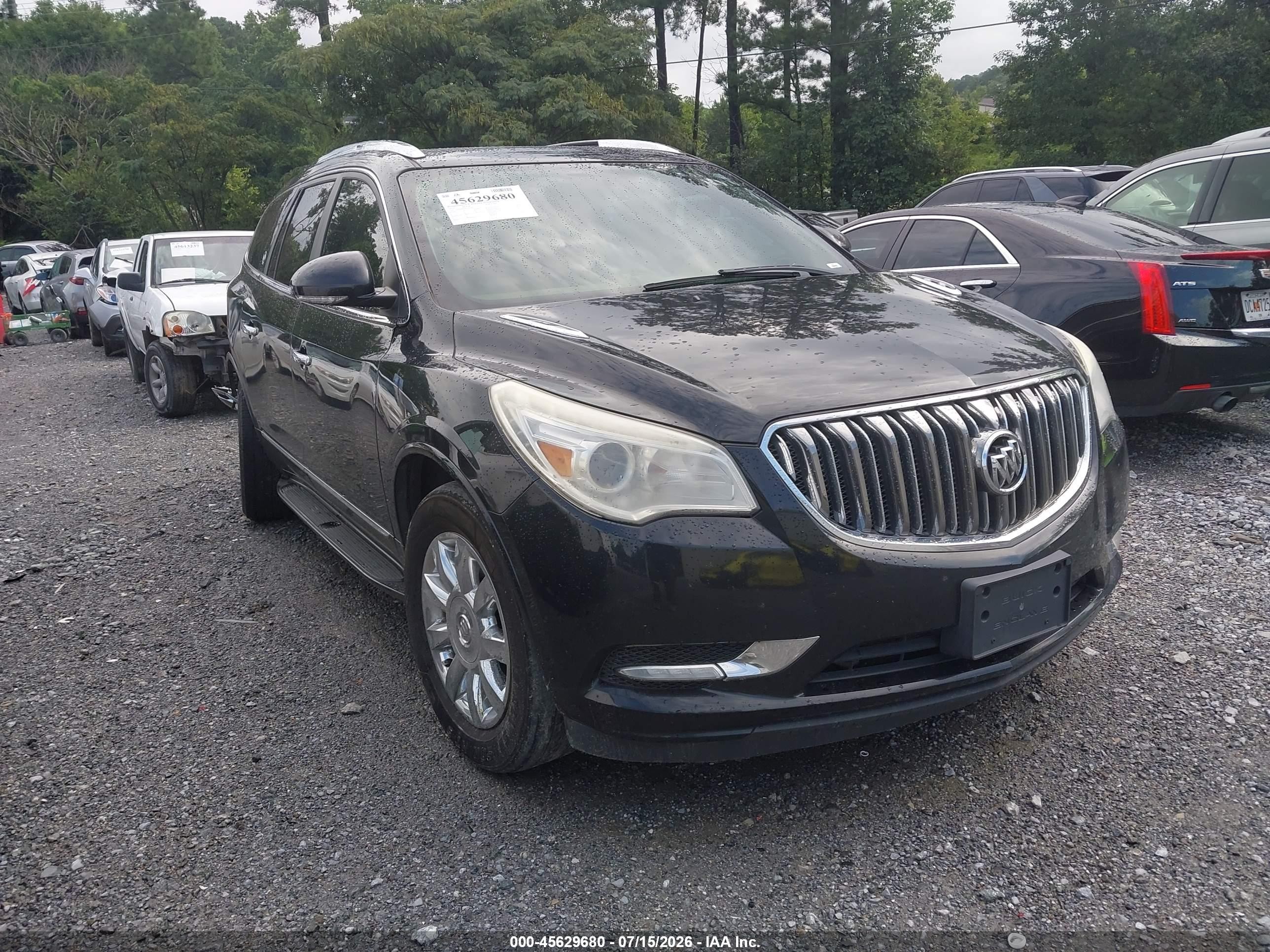 2014 Buick Enclave Leather Black vin: 5GAKRBKD8EJ162567