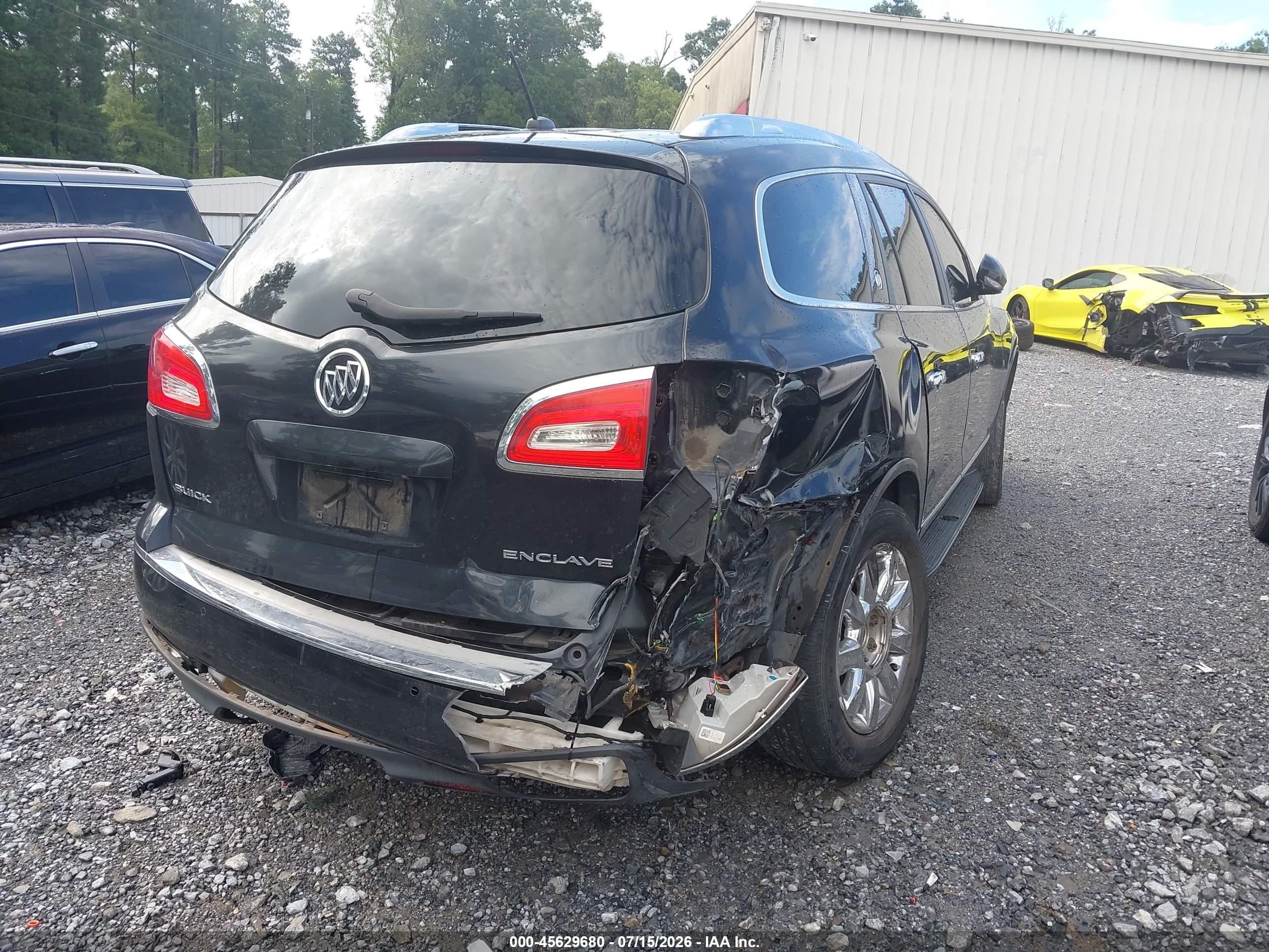 2014 Buick Enclave Leather Black vin: 5GAKRBKD8EJ162567